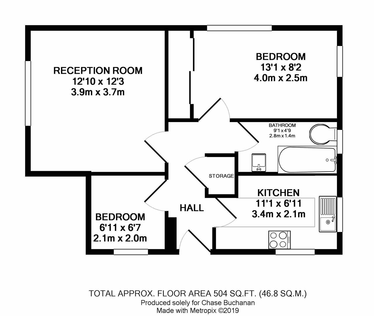 2 Bedrooms Flat for sale in Sparrow Close, Hampton TW12