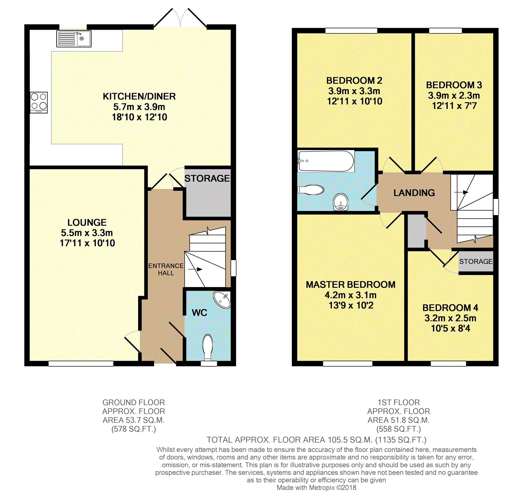 4 Bedrooms End terrace house for sale in Edward Betts Close, Aylesford ME20