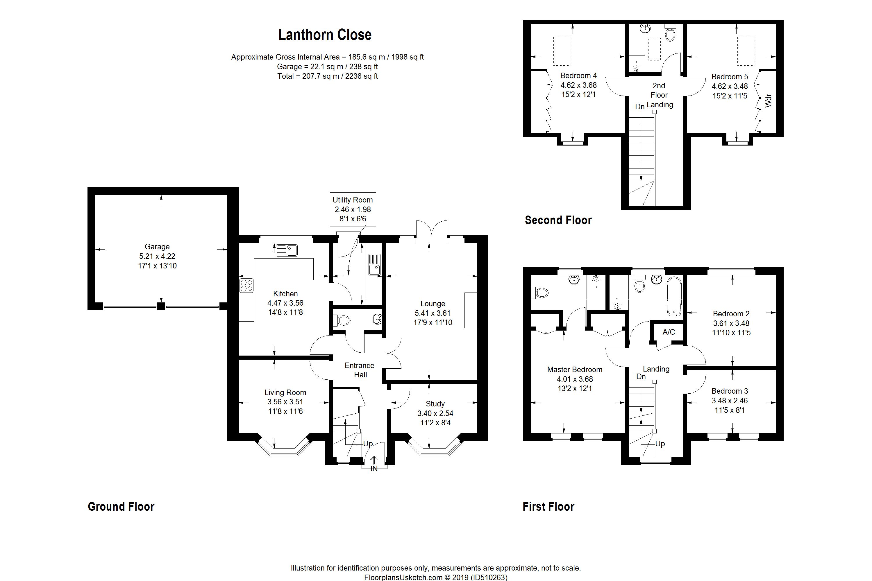 5 Bedrooms Detached house for sale in Lanthorn Close, Broxbourne EN10