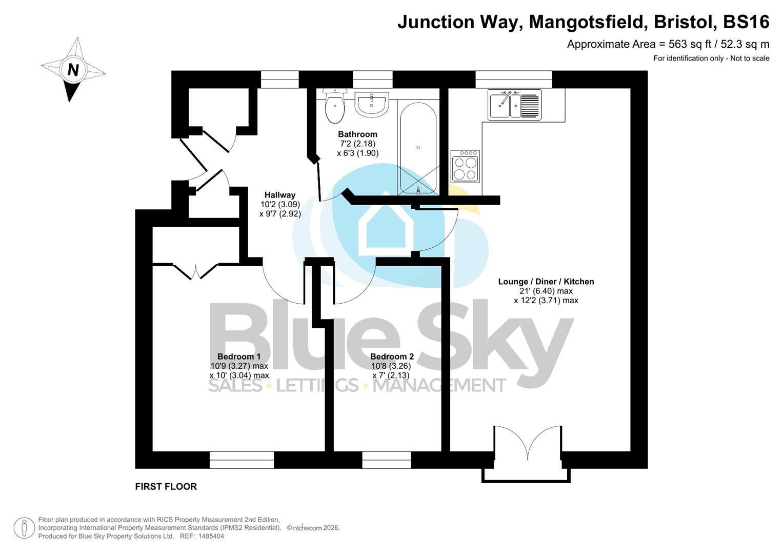 17, Junction Way, Bristol floorplan