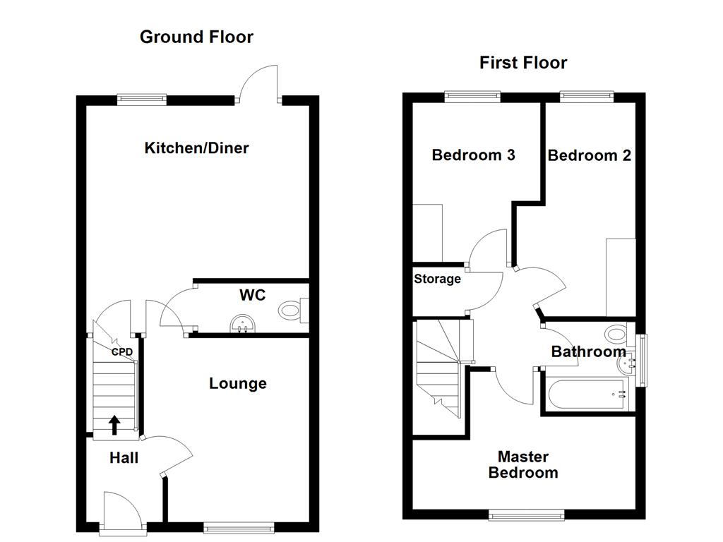13, Whetstone Drive Harthill, Sheffield floorplan
