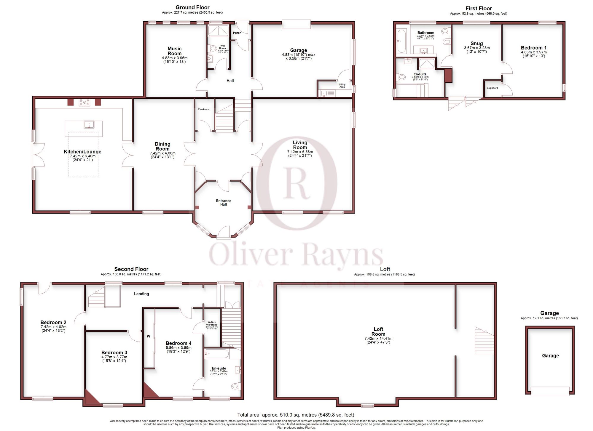 14 Chestnut Drive, Leicester floorplan
