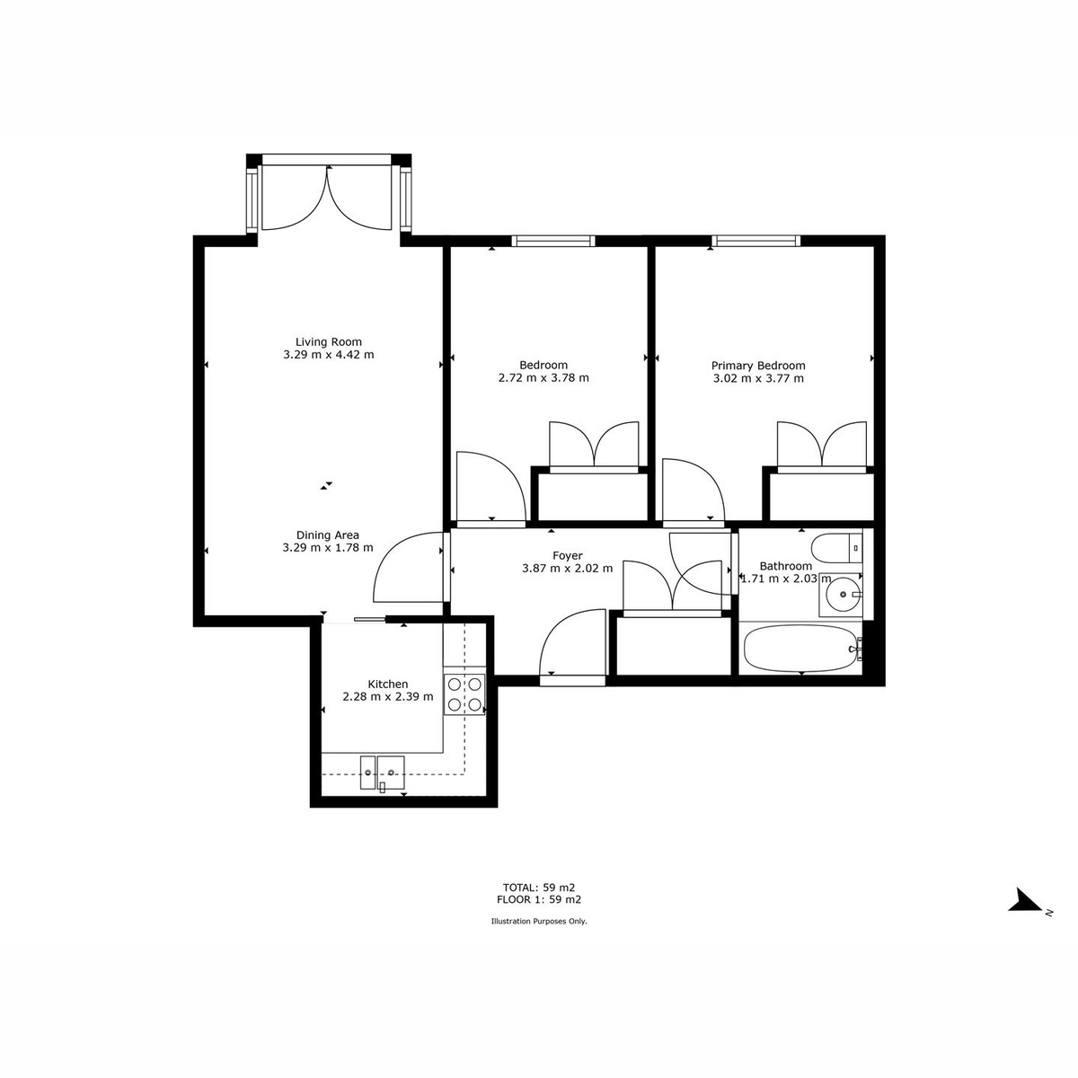 62 Dalhousie Court, Links Parade, Carnoustie floorplan