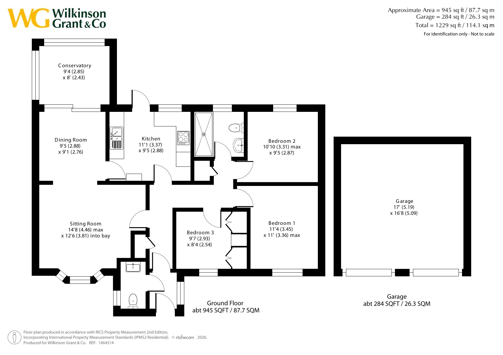 3, Royal Close, Alphington floorplan