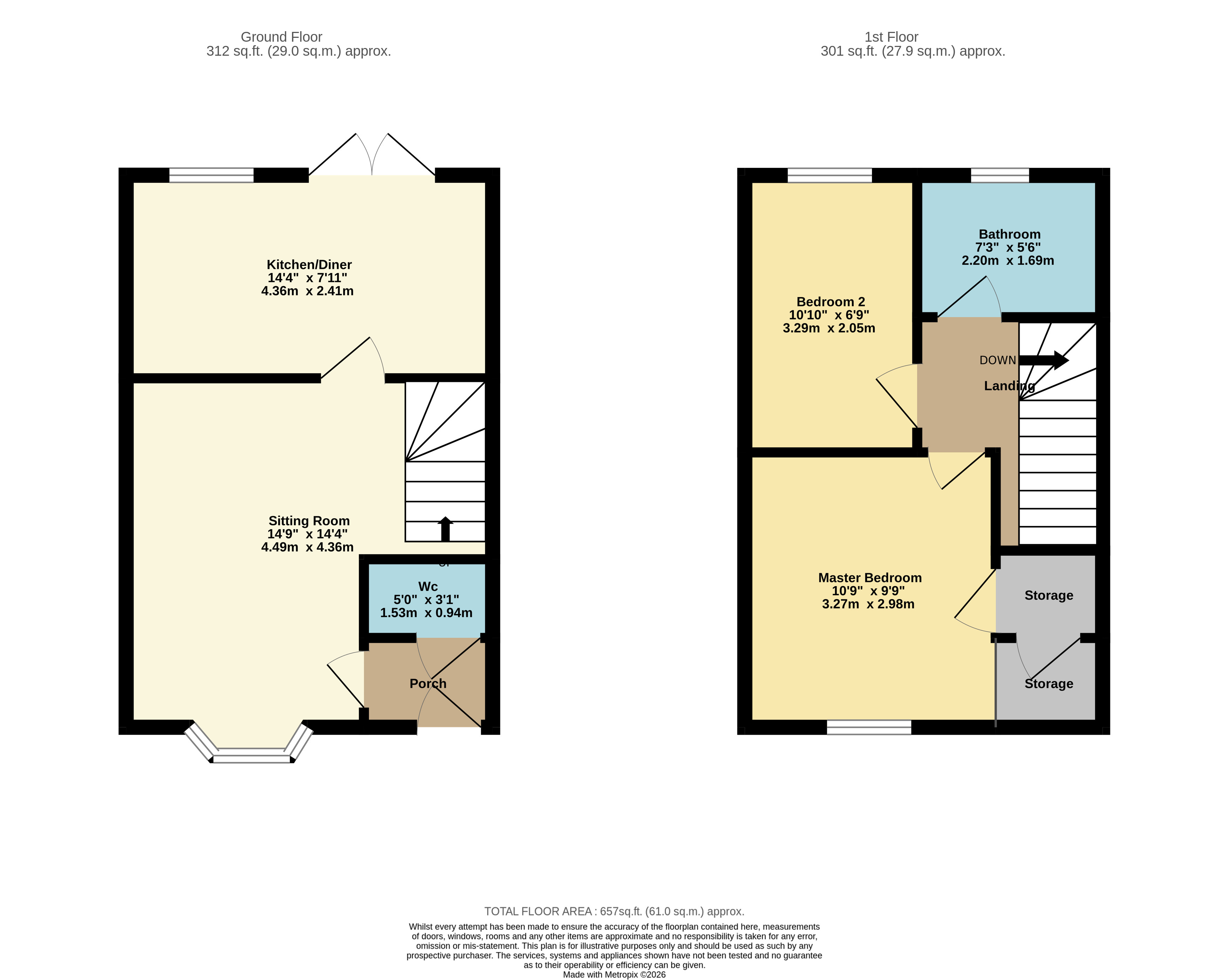12, The Wrangle, Somerset floorplan