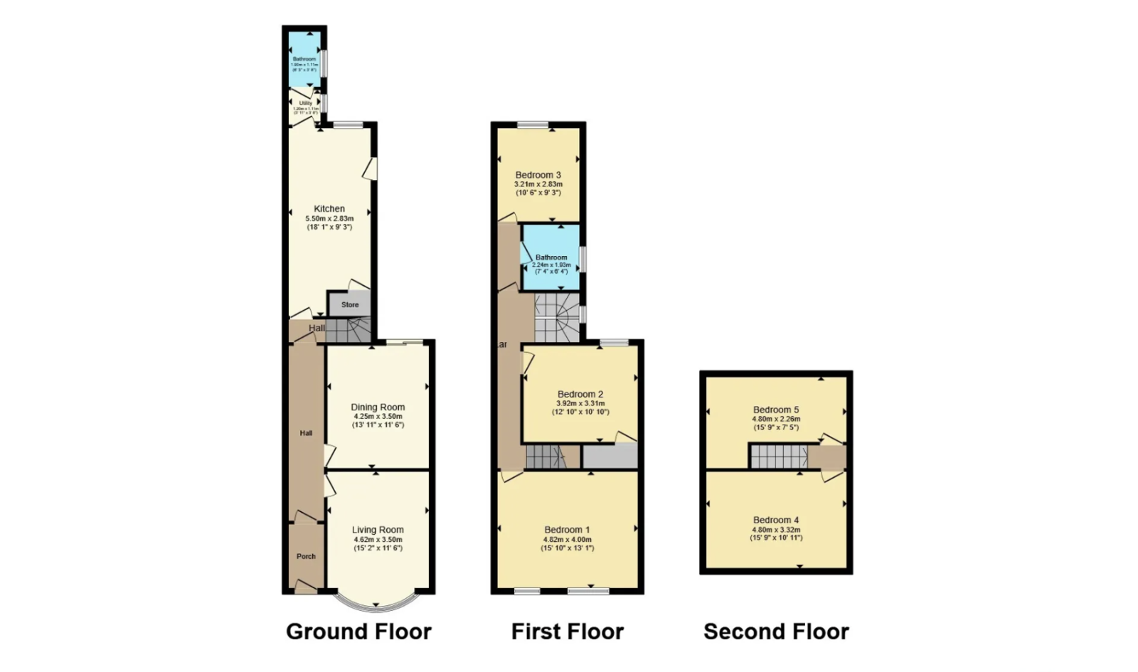 202 Alcester Road, Moseley, Birmingham floorplan