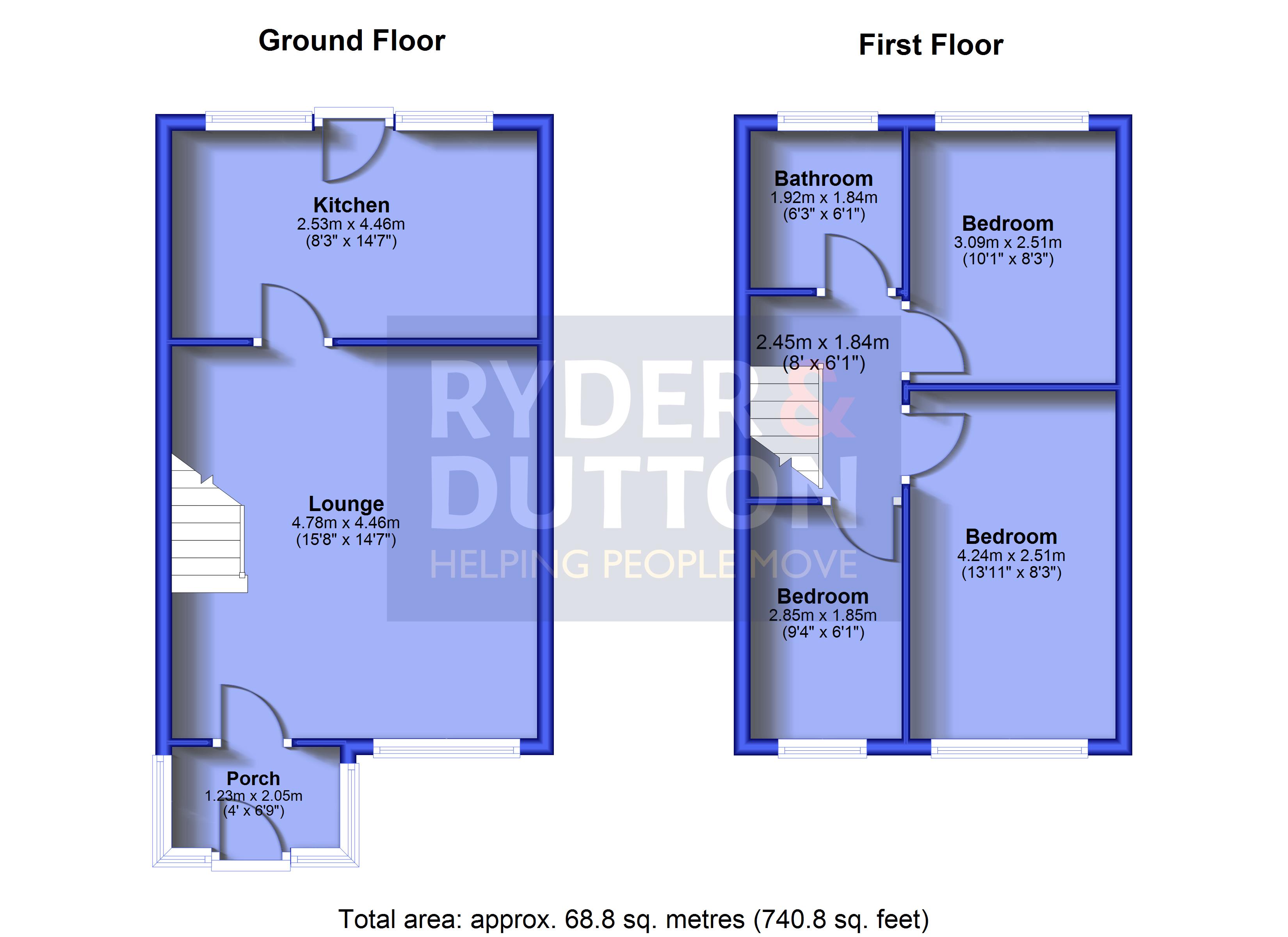8, Kendal Drive, Oldham floorplan