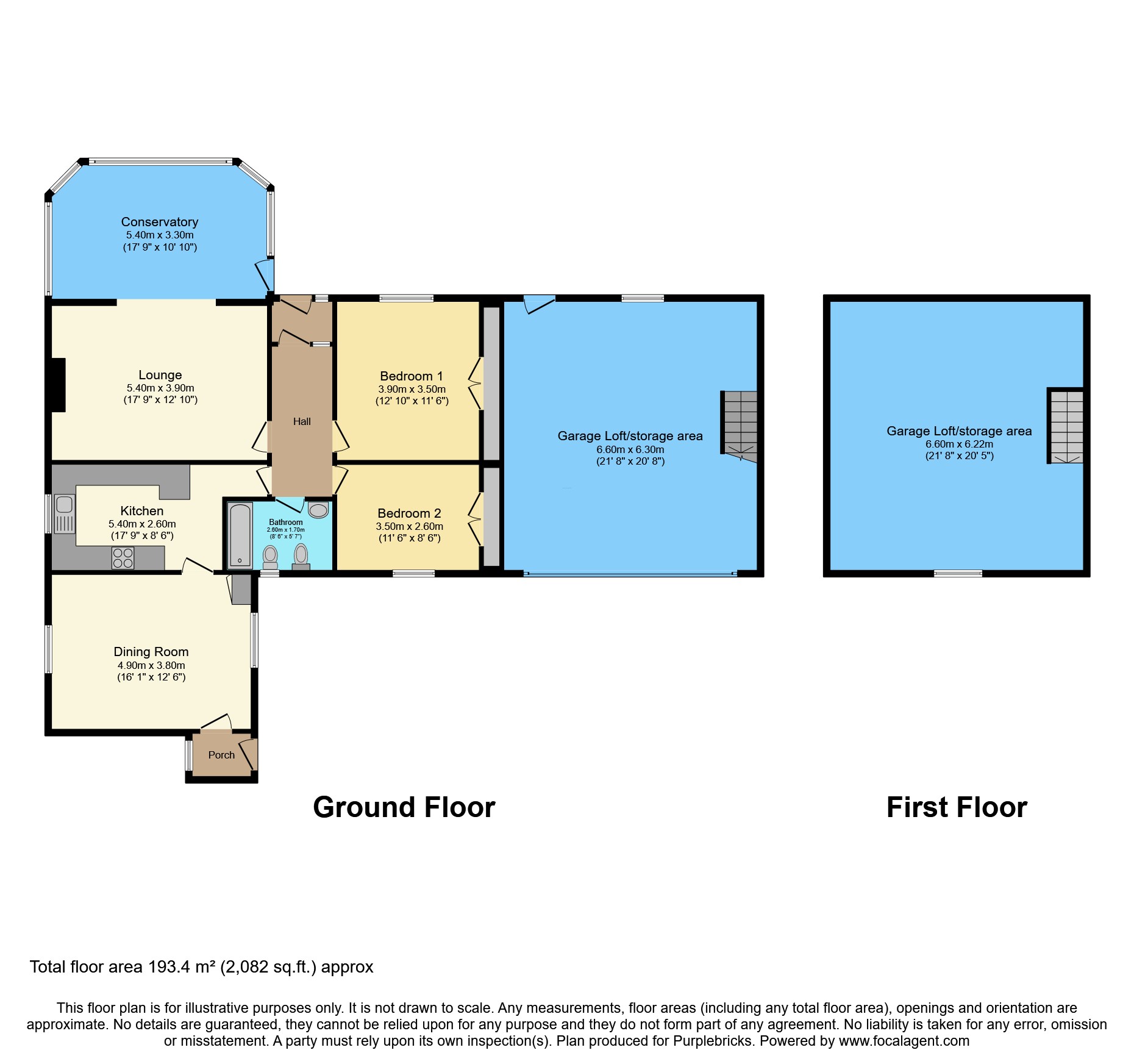 Higher Gollinrod Bungalow, Manchester Road, Bury floorplan