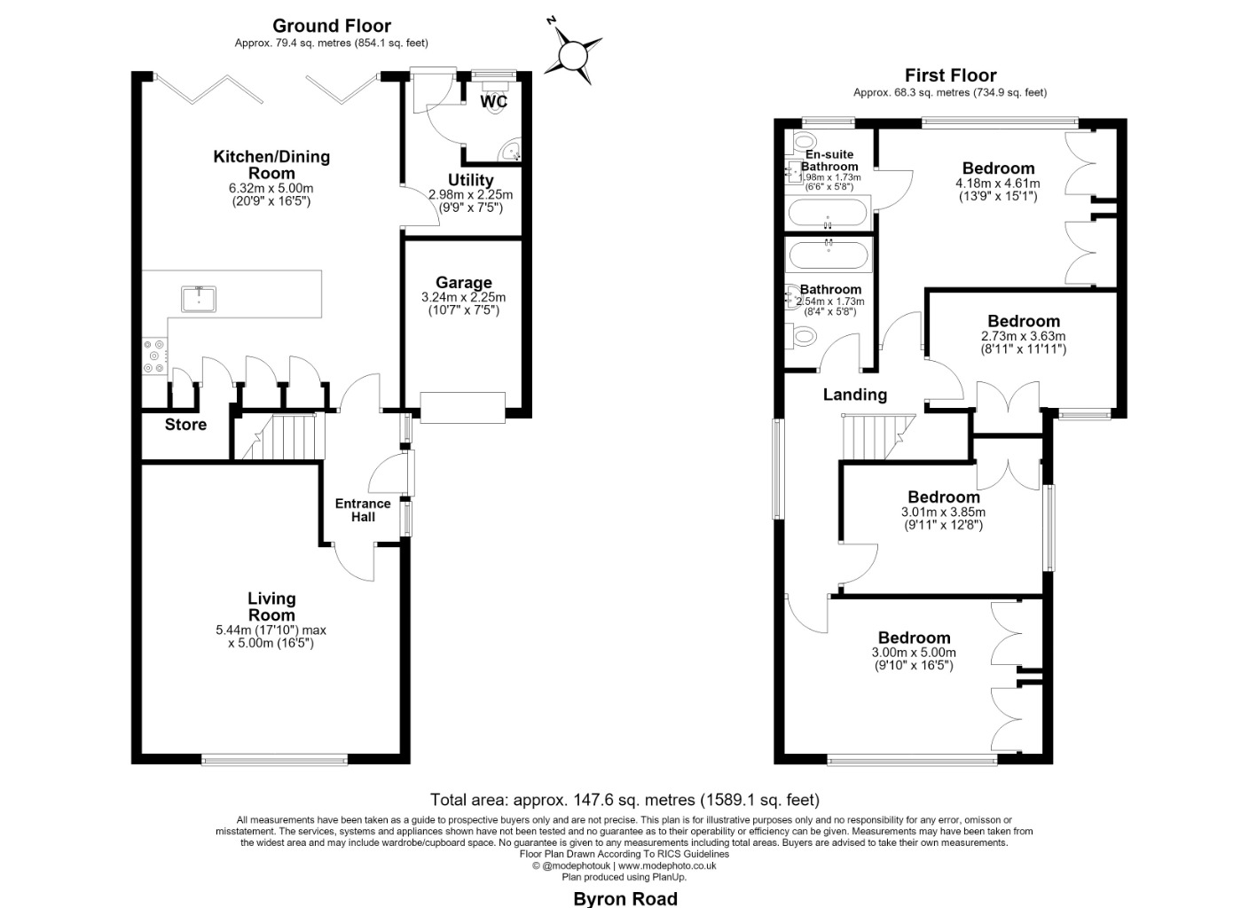 28, Byron Road, Brentwood floorplan