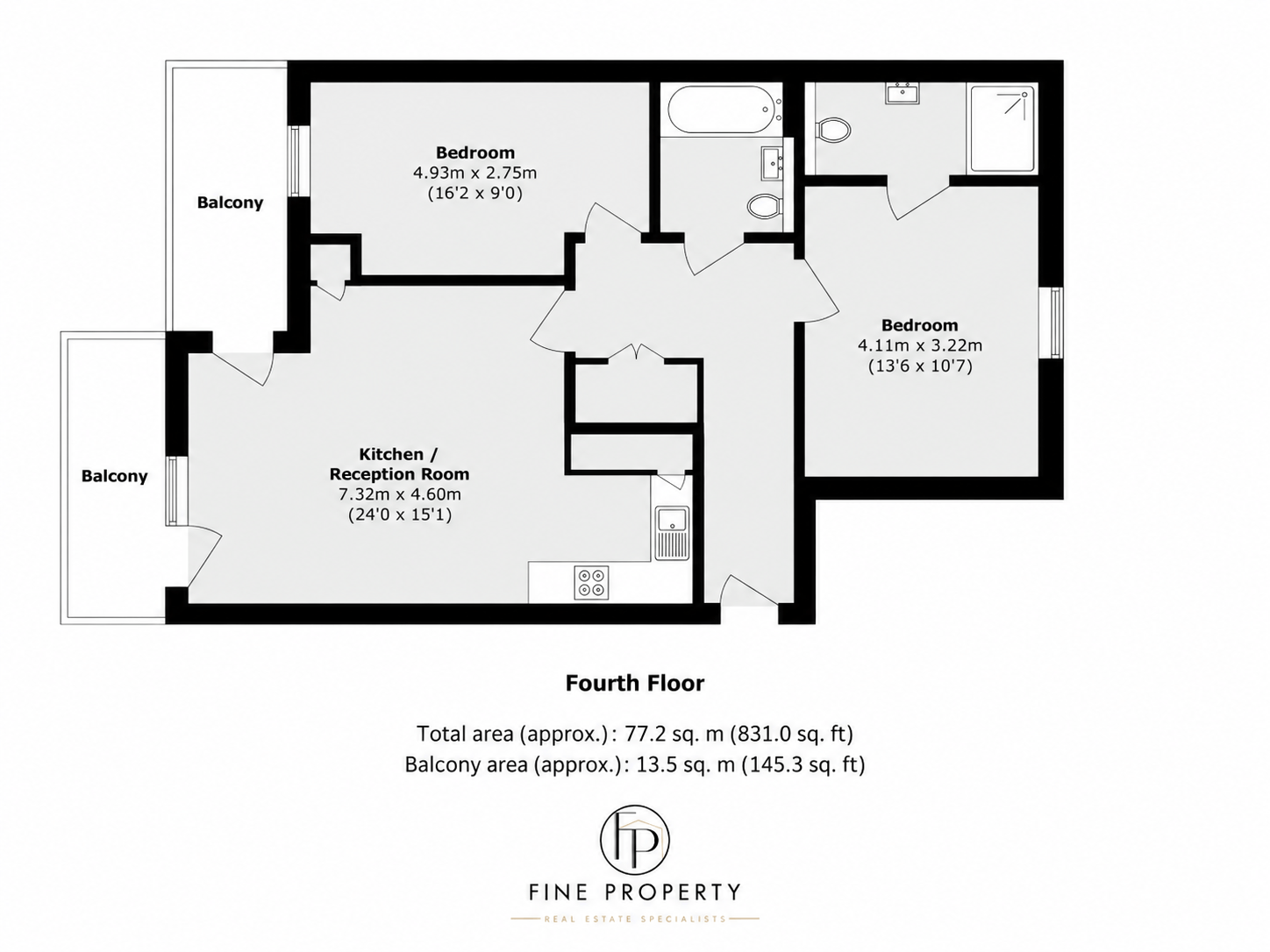 Flat 28 Carter Court, Gilding Way, SOUTHALL floorplan