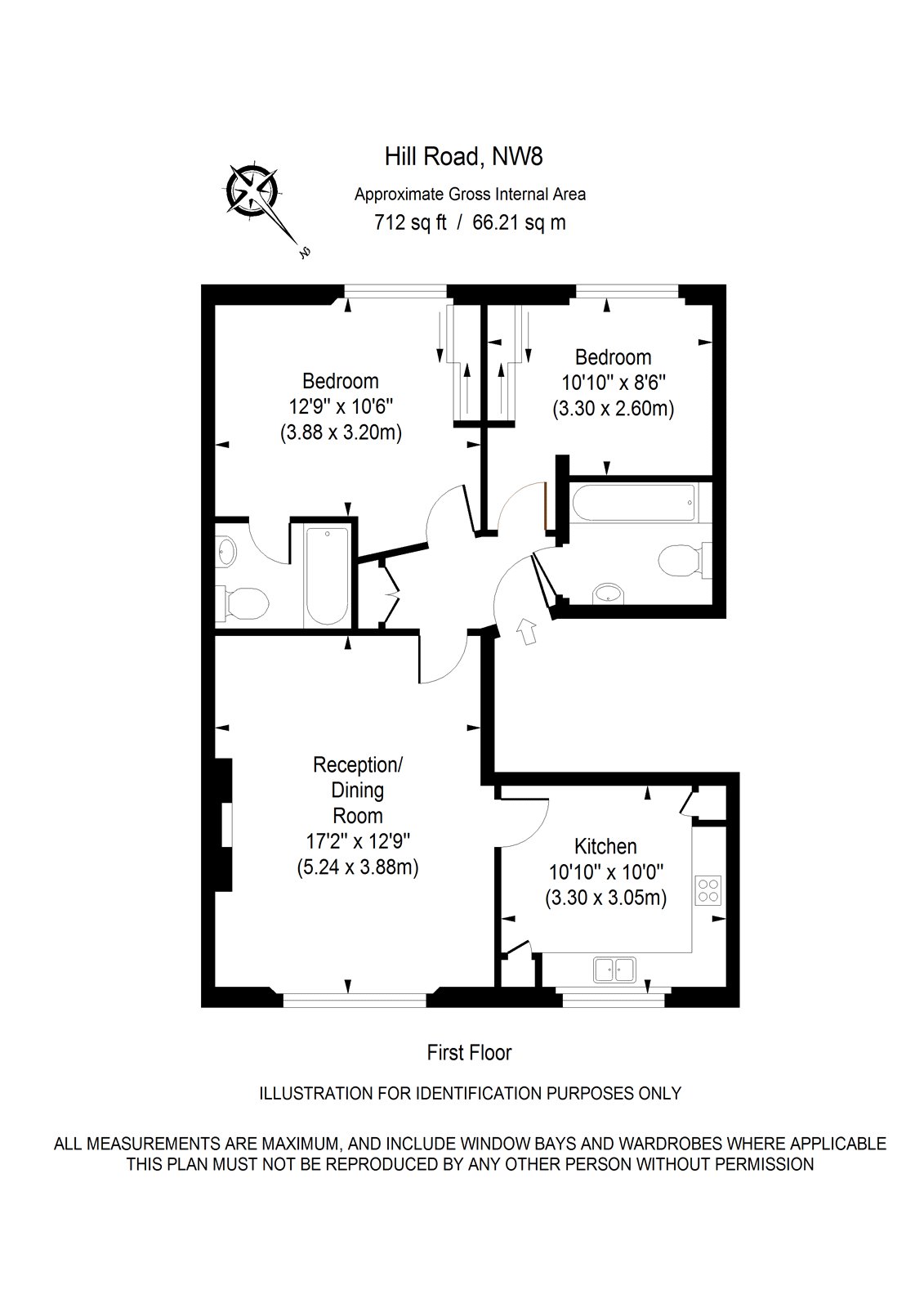 2 Bedrooms Flat to rent in Hill Road, St Johns Wood, London NW8