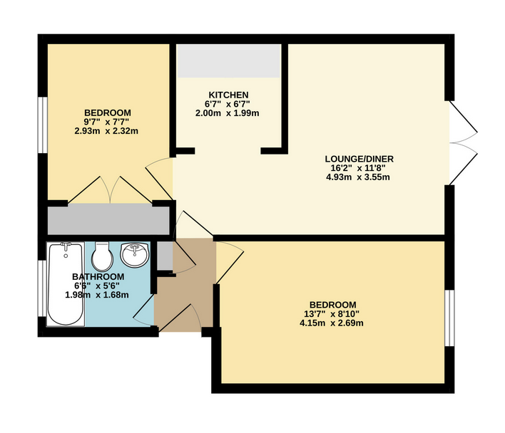 56B, Bossiney Place, Milton Keynes floorplan