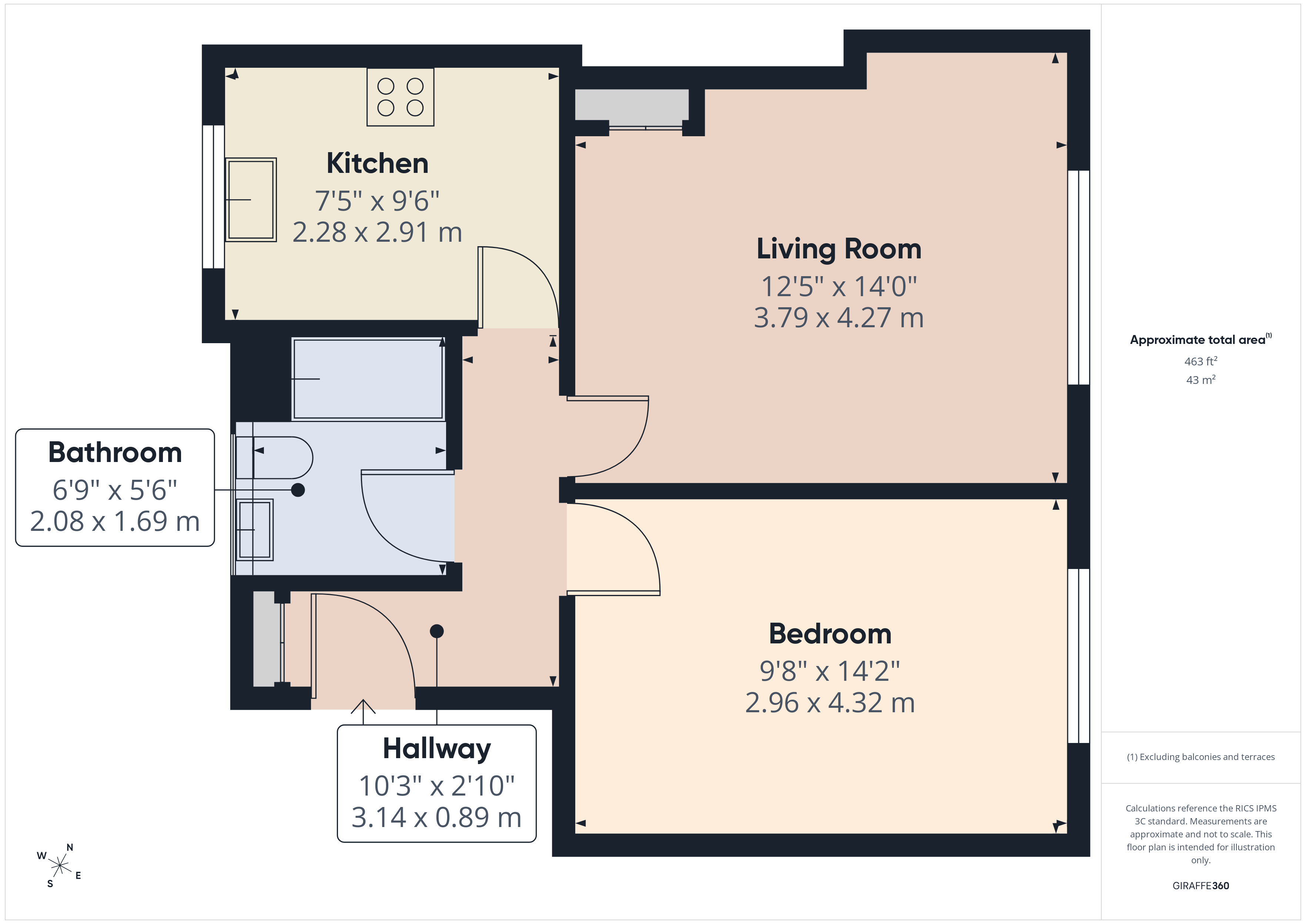 7, Lechlade Road, Nottingham, NG5 5JQ floorplan