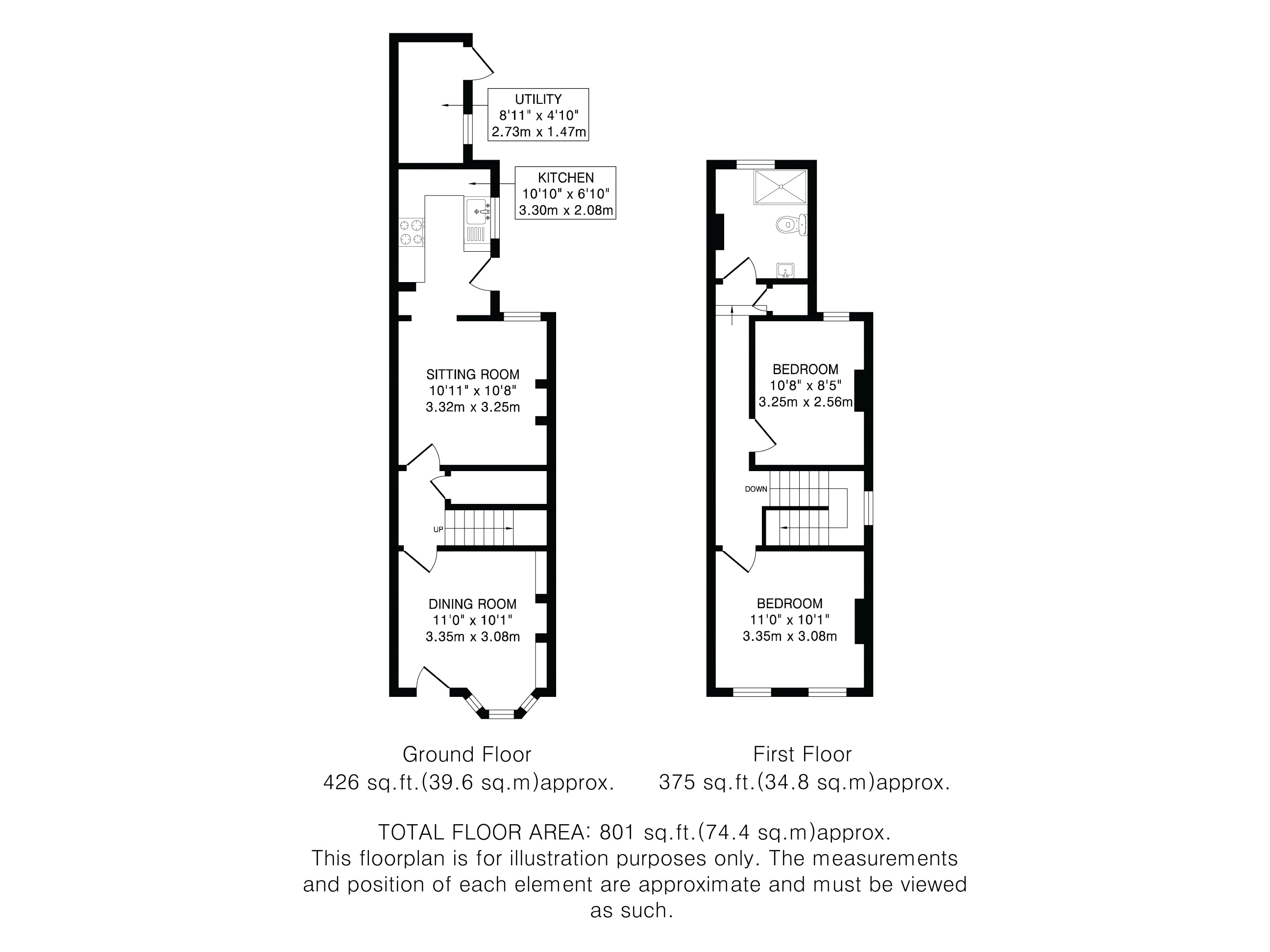 95, Nightingale Road, Hitchin floorplan