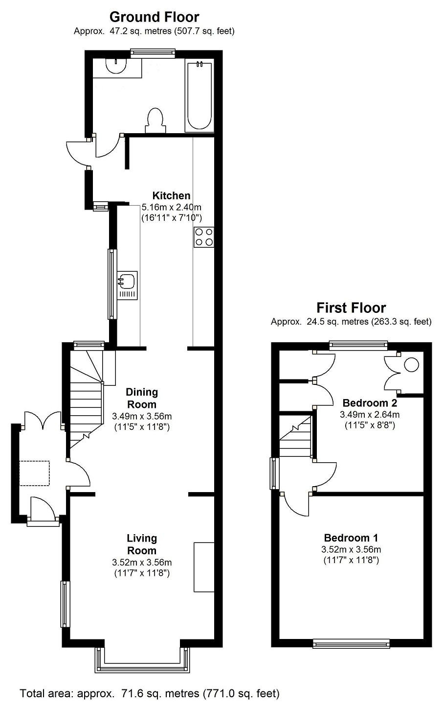 91, Molesey Road, Hersham floorplan
