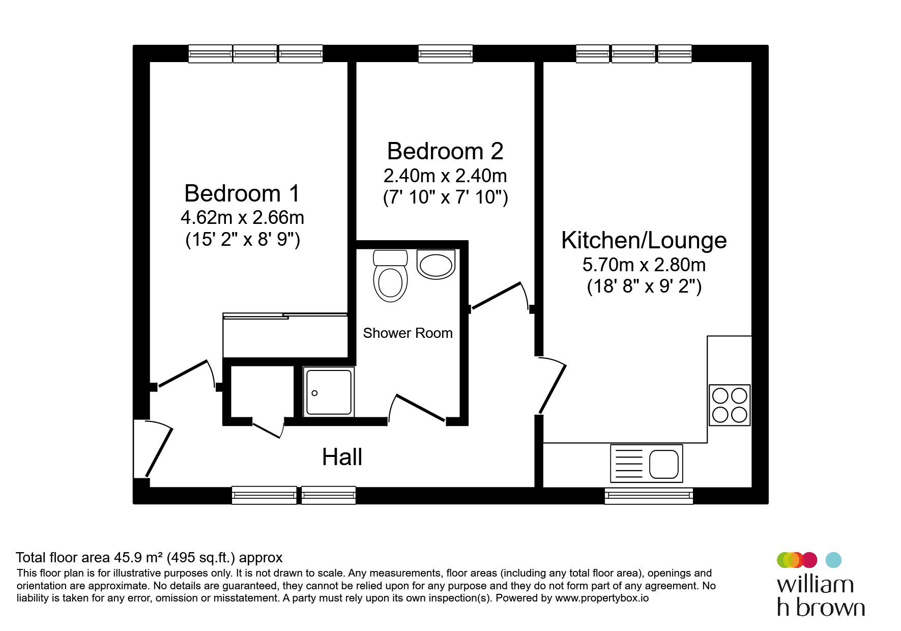 2, Chilworth Gate, Broxbourne floorplan