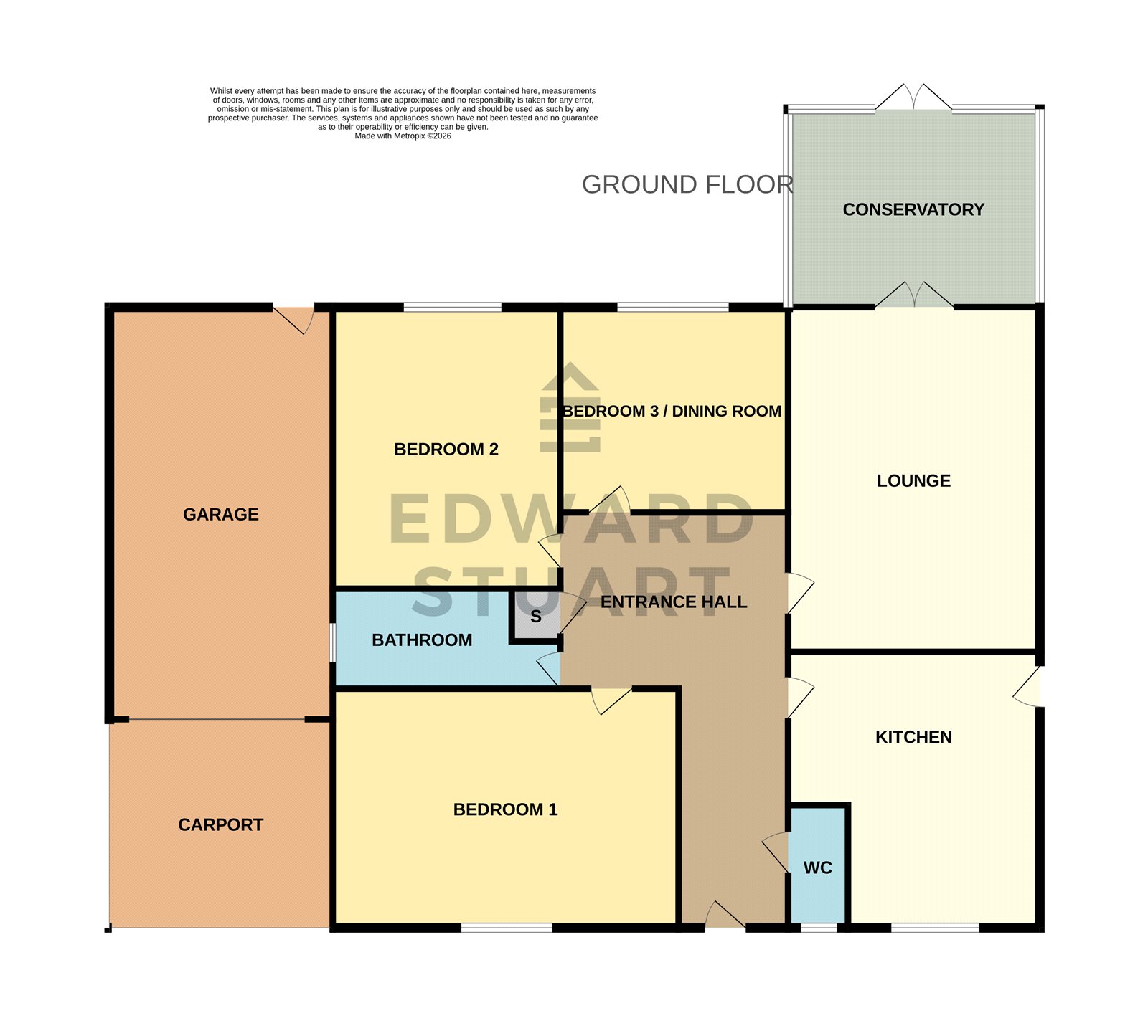 3, Lindisfarne Road, Peterborough floorplan