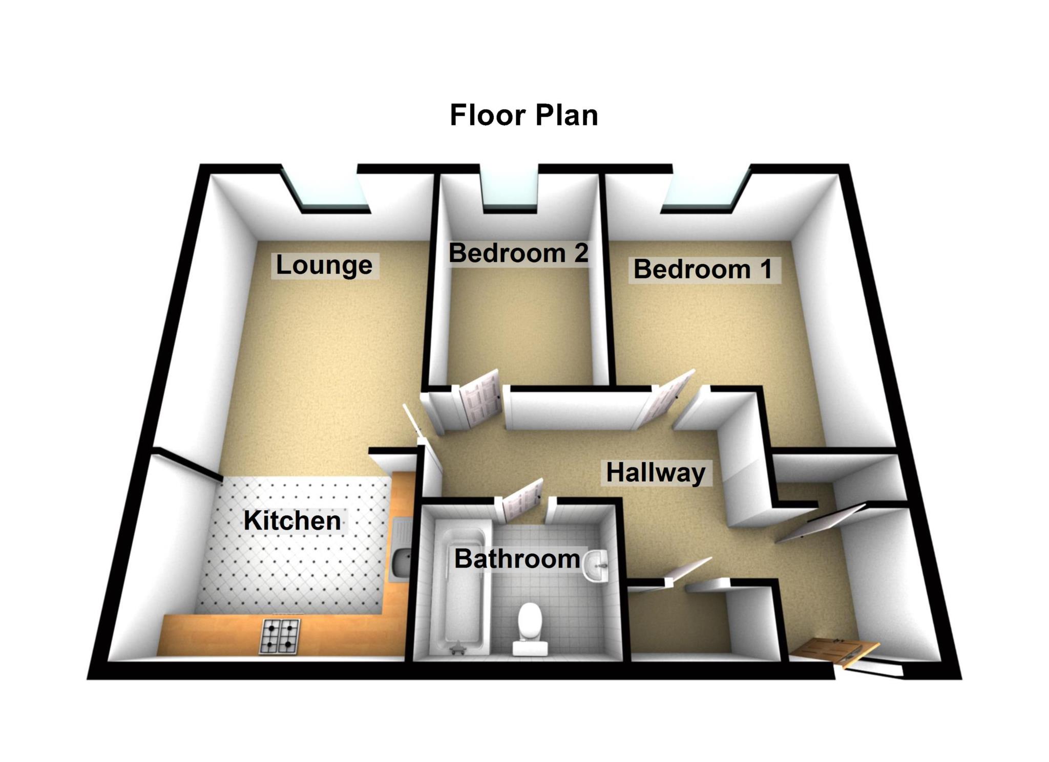 2 Bedrooms Flat to rent in Victoria Gardens, Latchford WA4