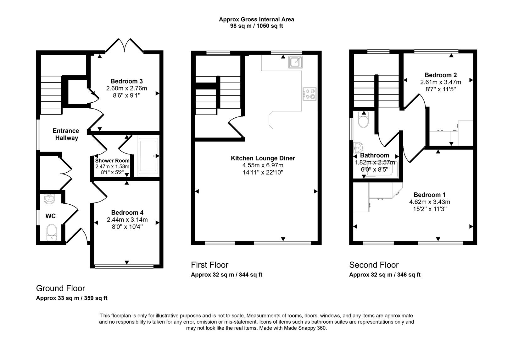 4, Cobnar Gardens, Sheffield floorplan