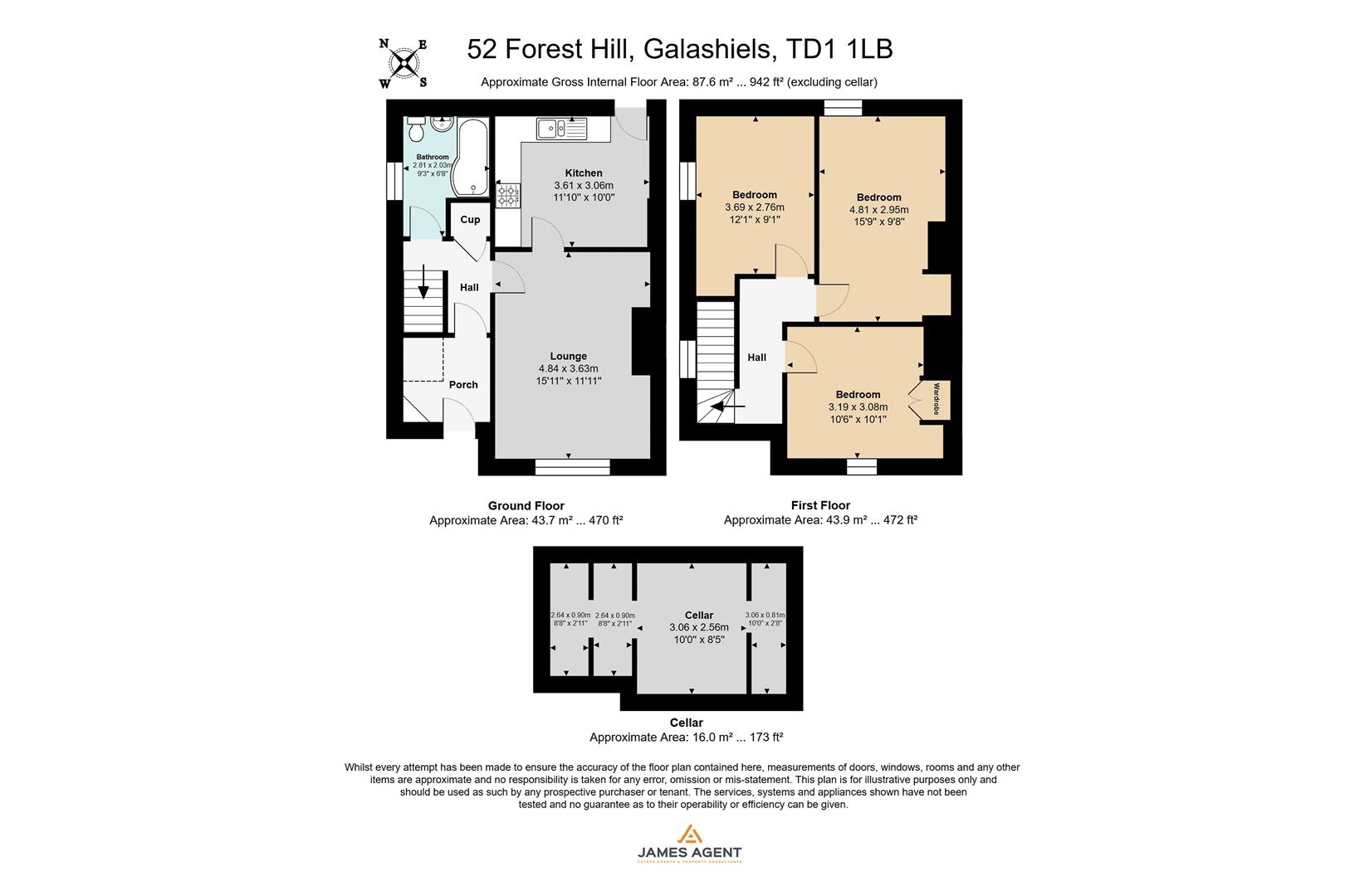 52, Forest Hill, Galashiels floorplan