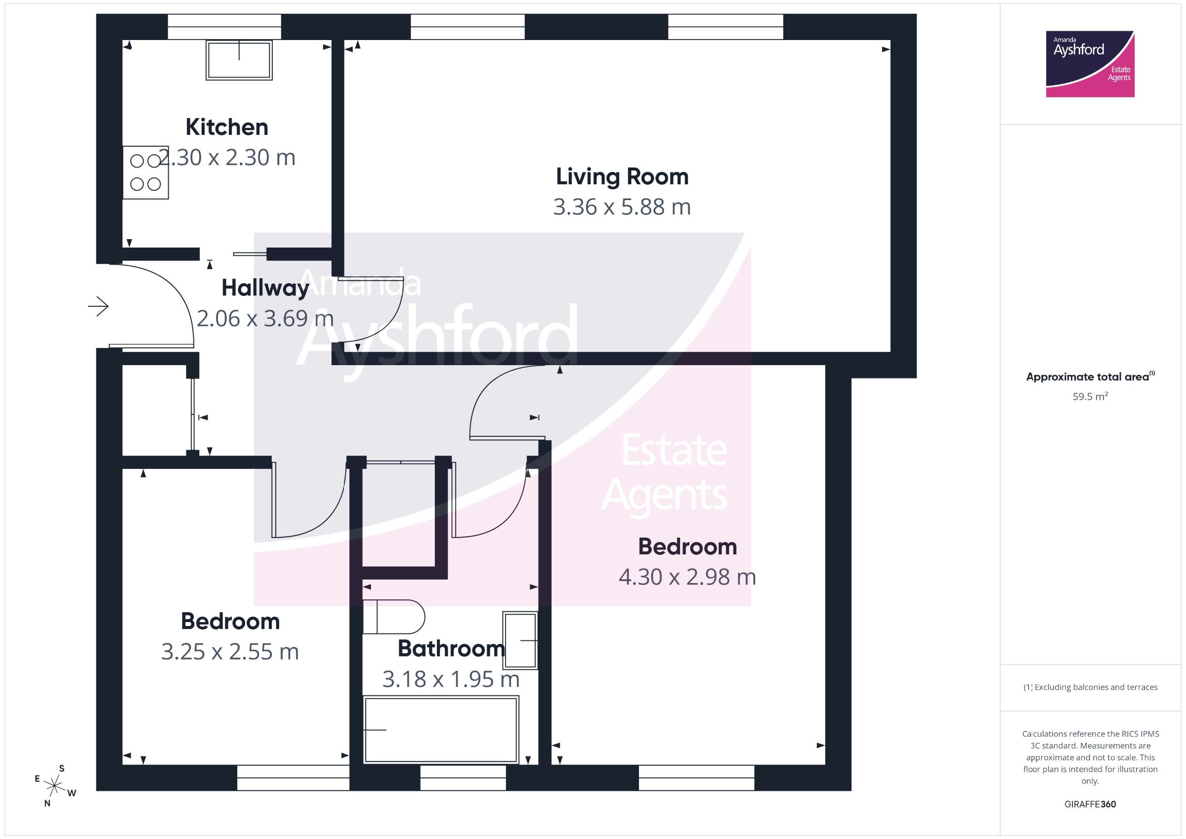 Flat 3, Laura Court, Paignton floorplan