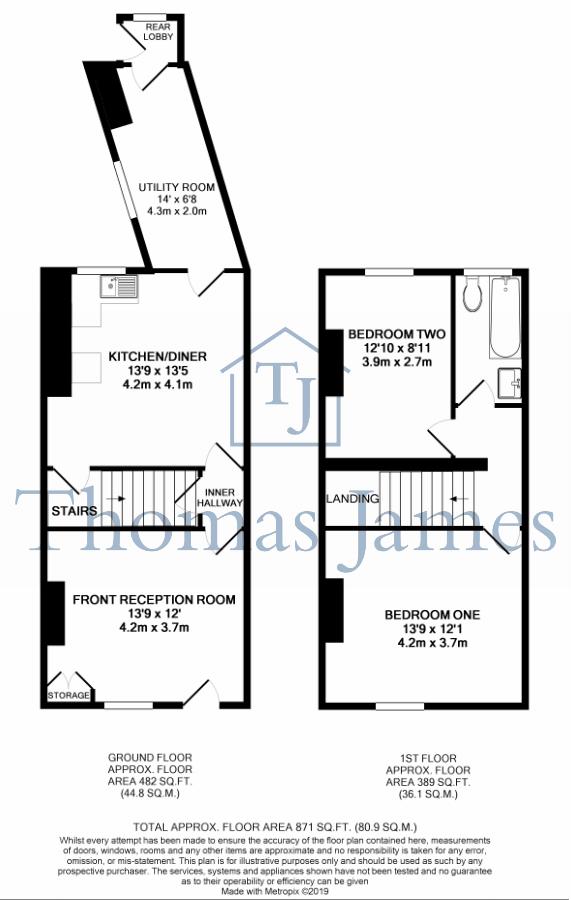 2 Bedrooms Terraced house for sale in Nelson Street, Heanor DE75