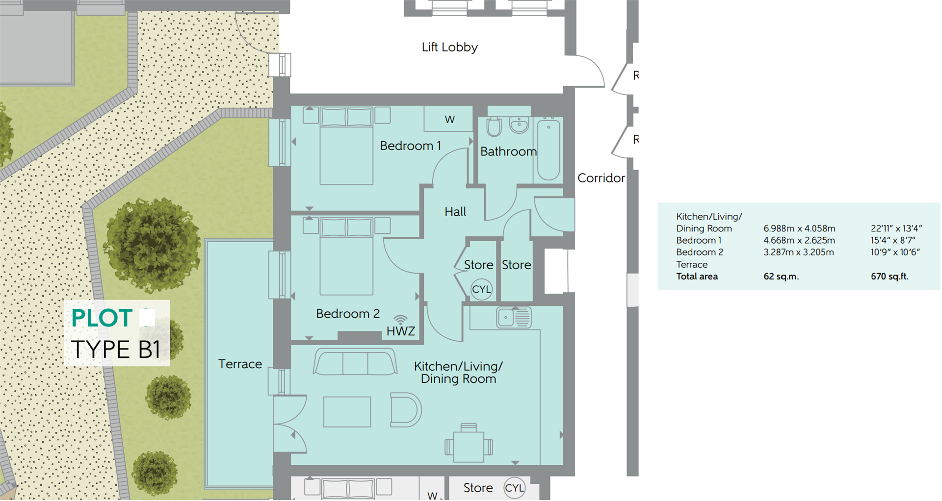 8 Springwell Apartments, Colnebank Drive, Hertfordshire floorplan