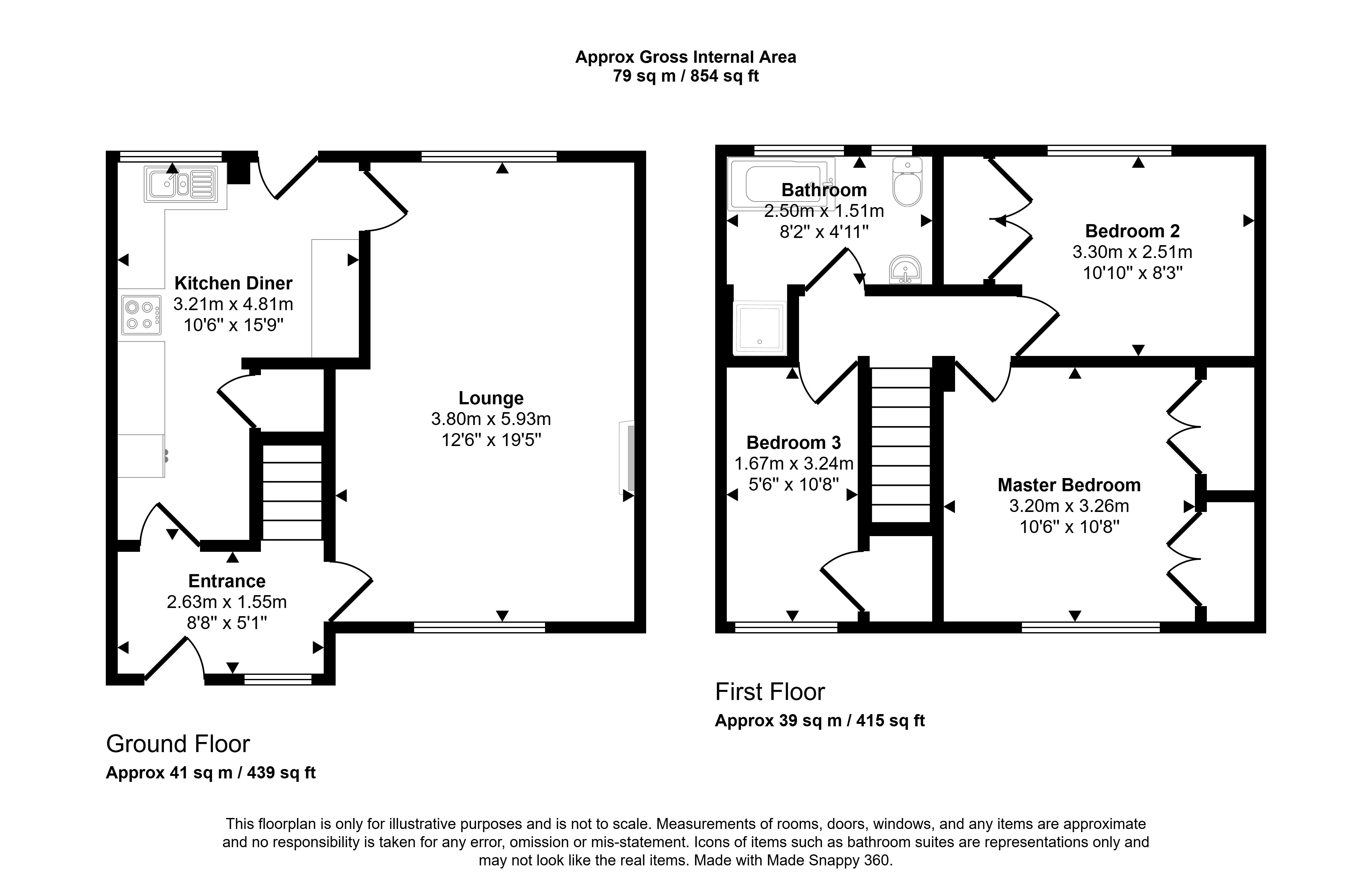 48, Kemble Green South, Newton Aycliffe floorplan