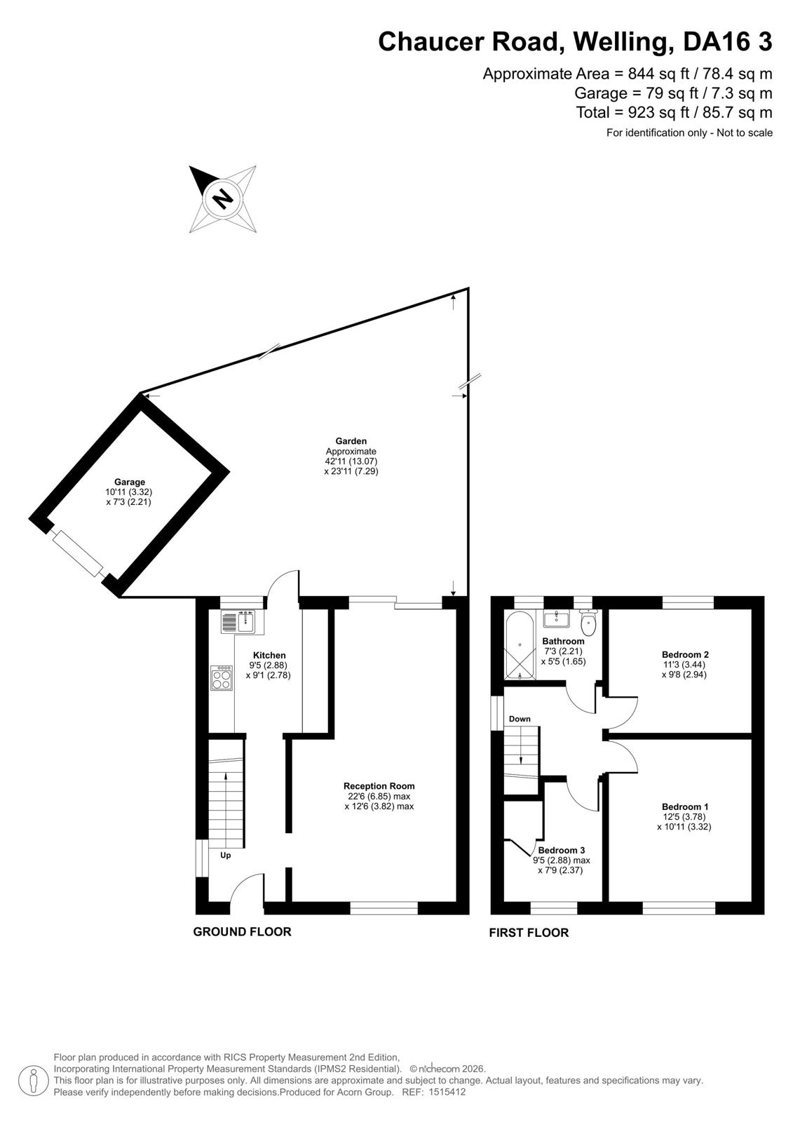 45, Chaucer Road, Welling floorplan