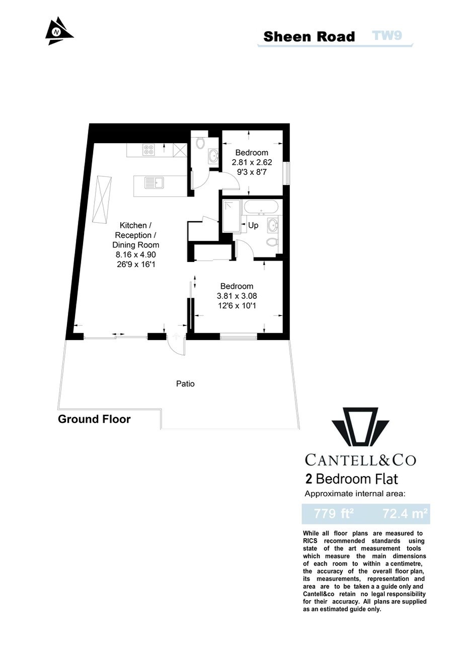 Flat 6, 179 Sheen Road, Surrey floorplan