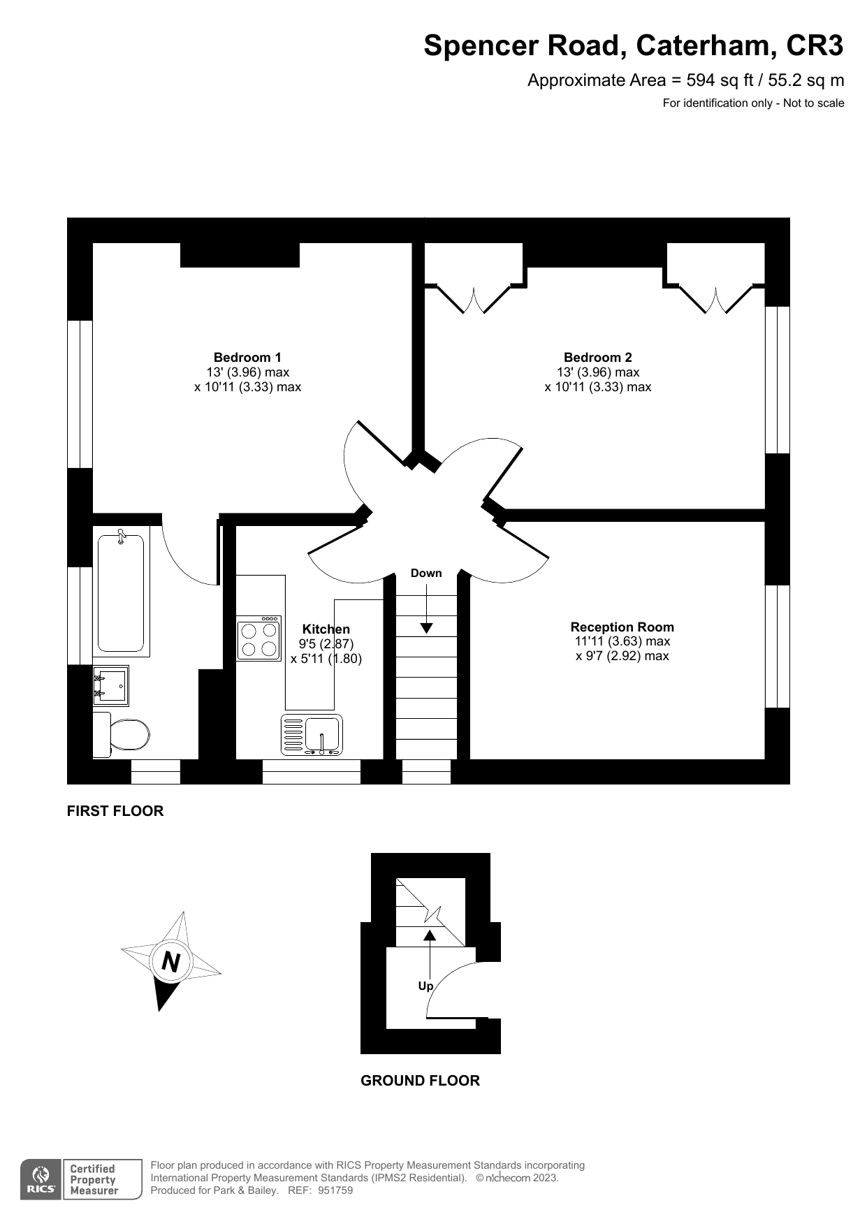 Spencer Road, Caterham, Surrey CR3, 2 bedroom flat for sale 64033749