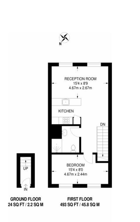 55F, Camden Street, Camden Town floorplan