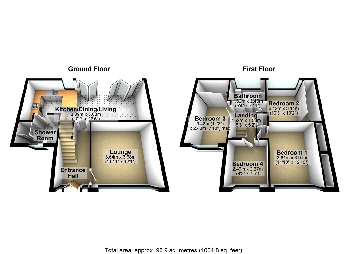 24, Grange Avenue, Leeds floorplan
