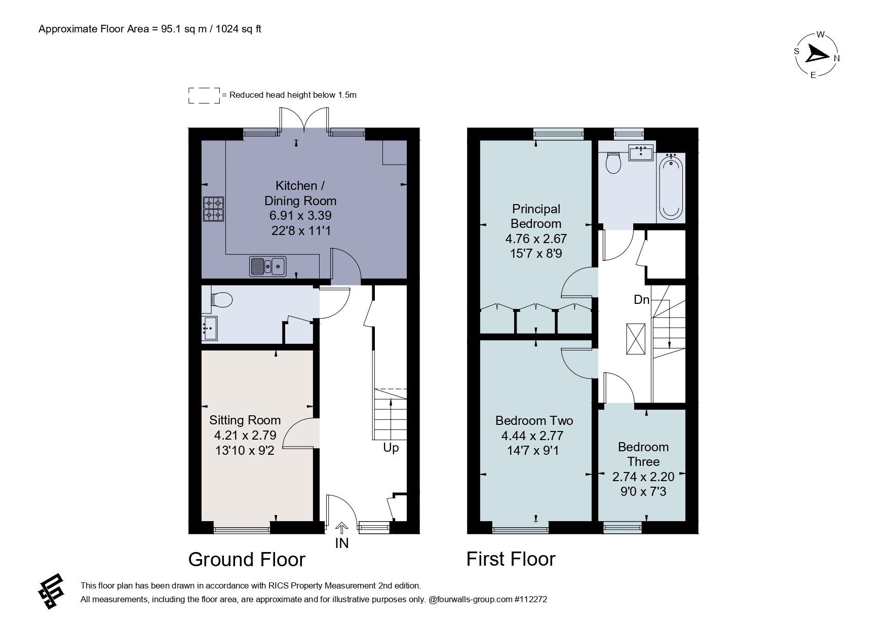 76, Knightly Avenue, Cambridgeshire floorplan