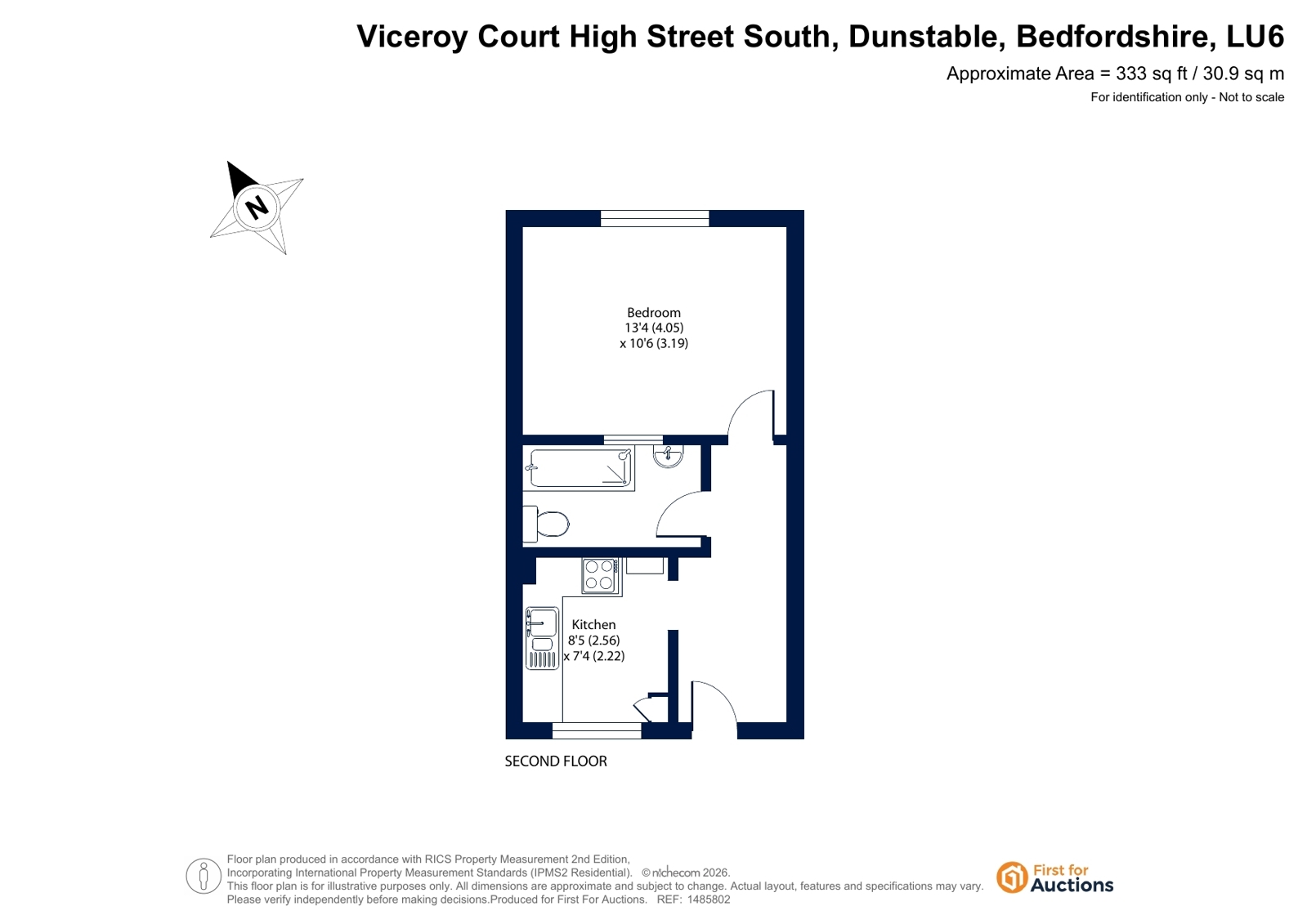 84 Viceroy Court,, High Street South, Bedfordshire floorplan