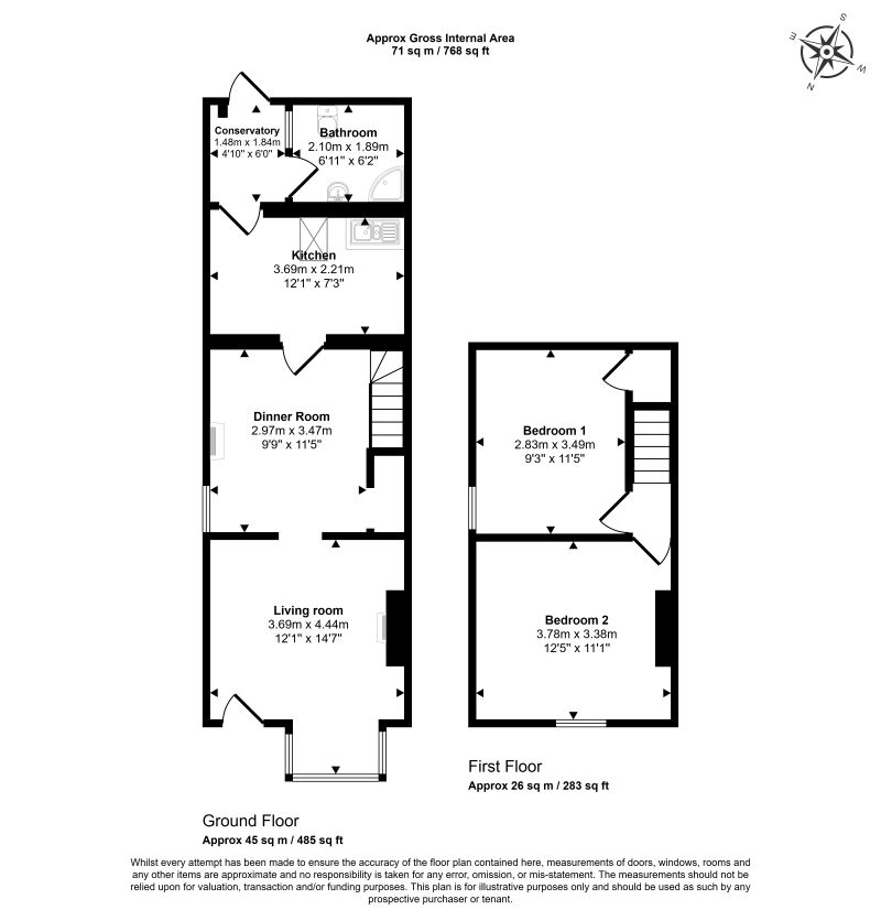 72, Spring Rise, Egham floorplan