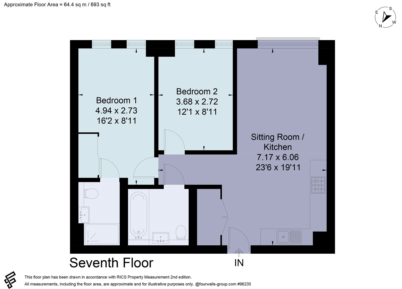 Apartment 705,,, Novella Apartments, Salford floorplan
