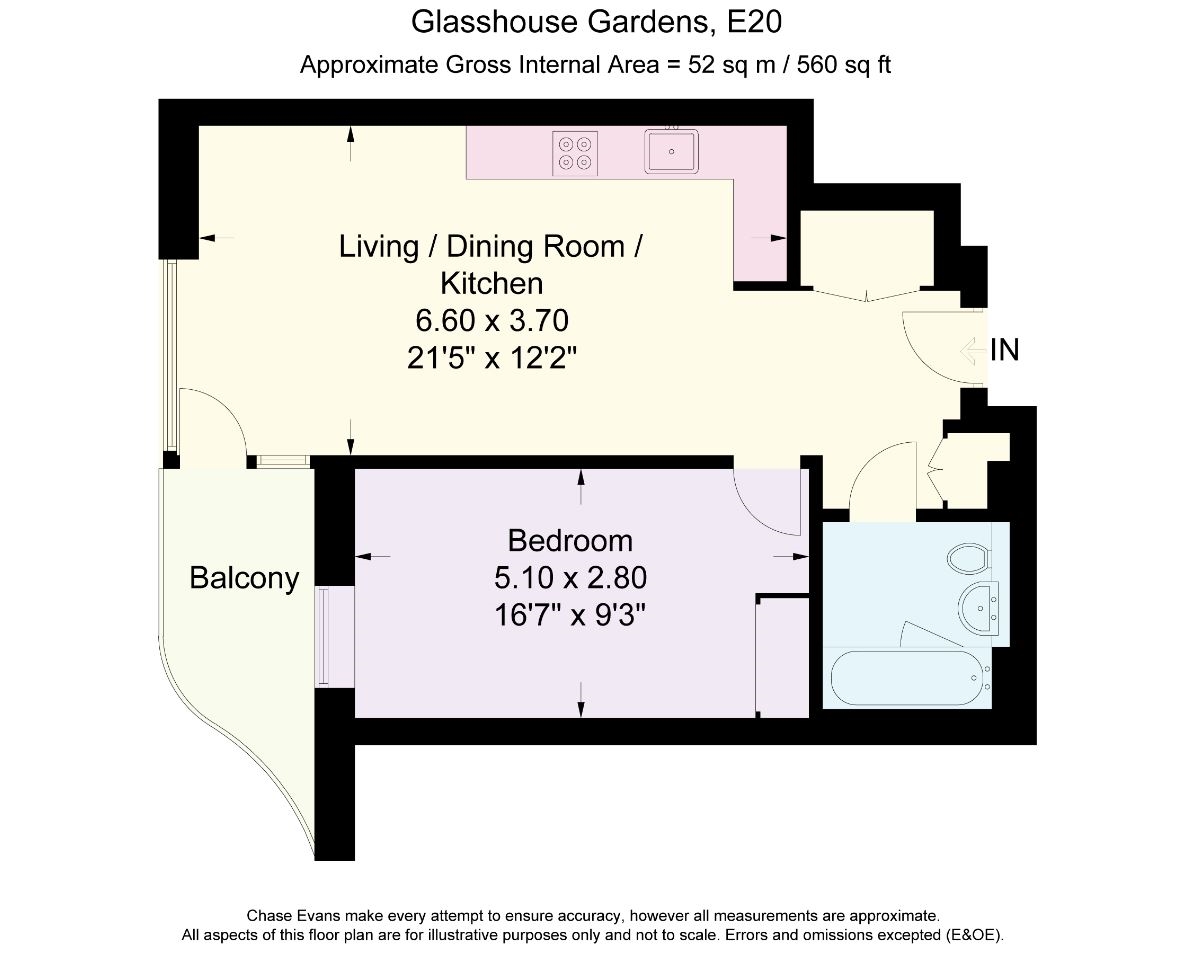 1 Bedrooms Flat to rent in Lantana Heights, Glasshouse Gardens, Stratford E20