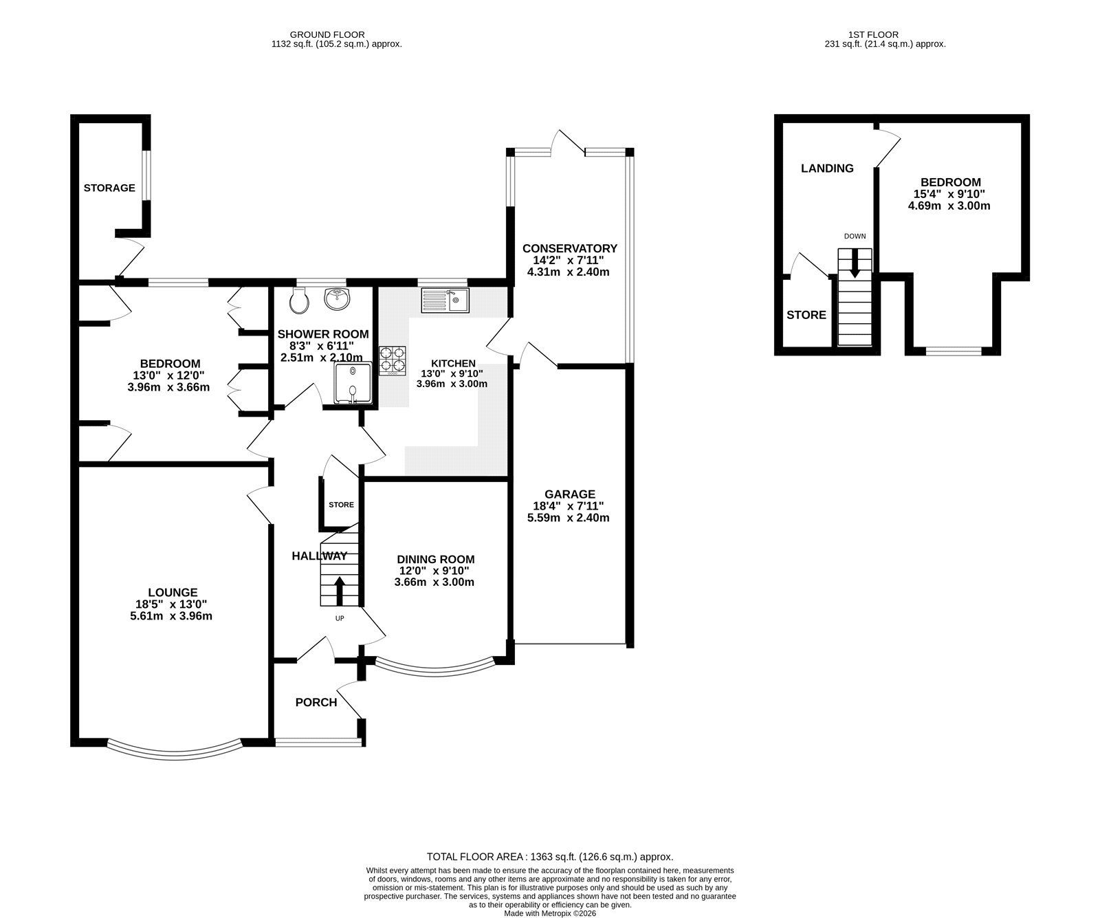 17, Muir Avenue, Nottingham floorplan