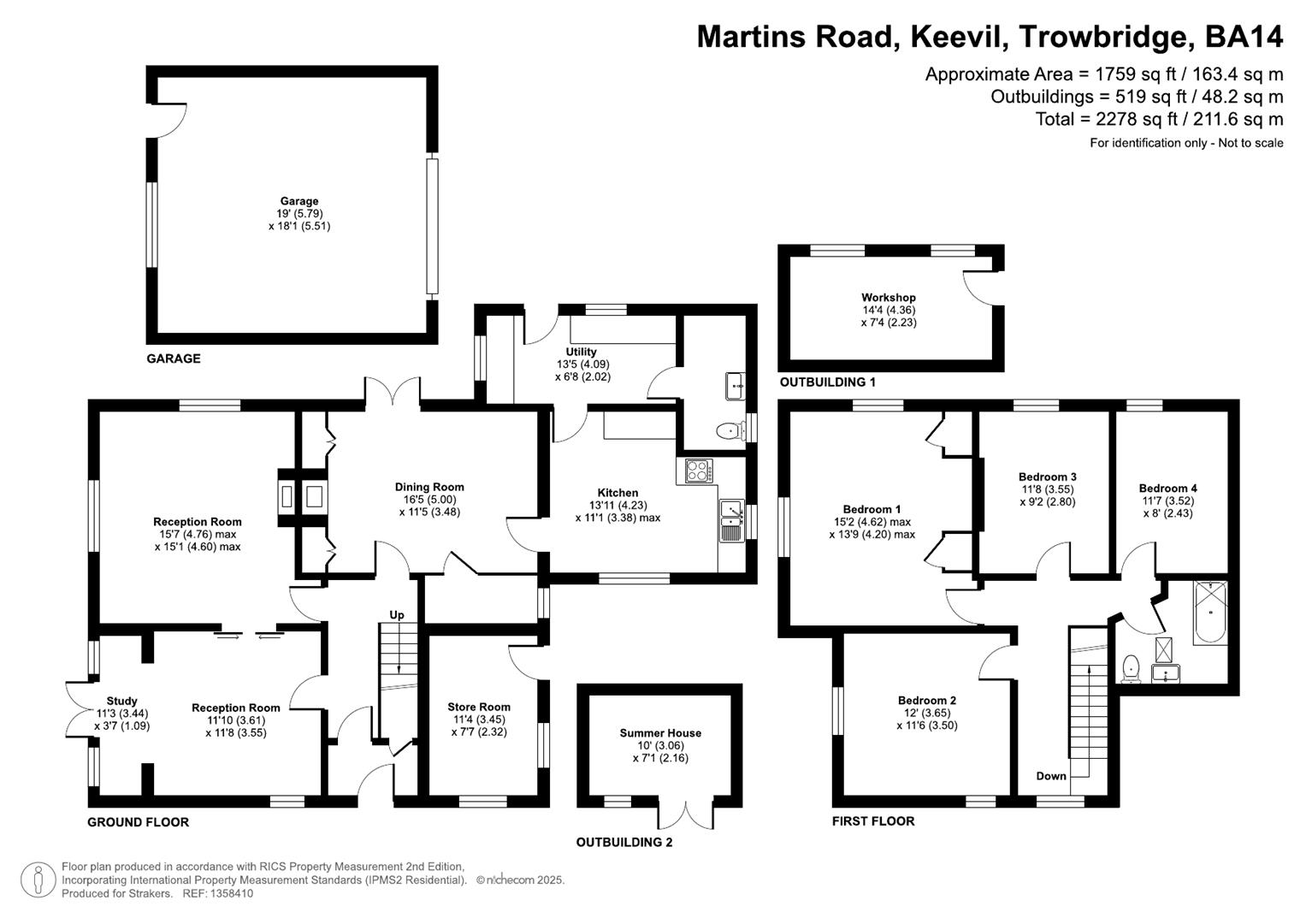 Martins Farmhouse, 69, Martins Road, Keevil floorplan