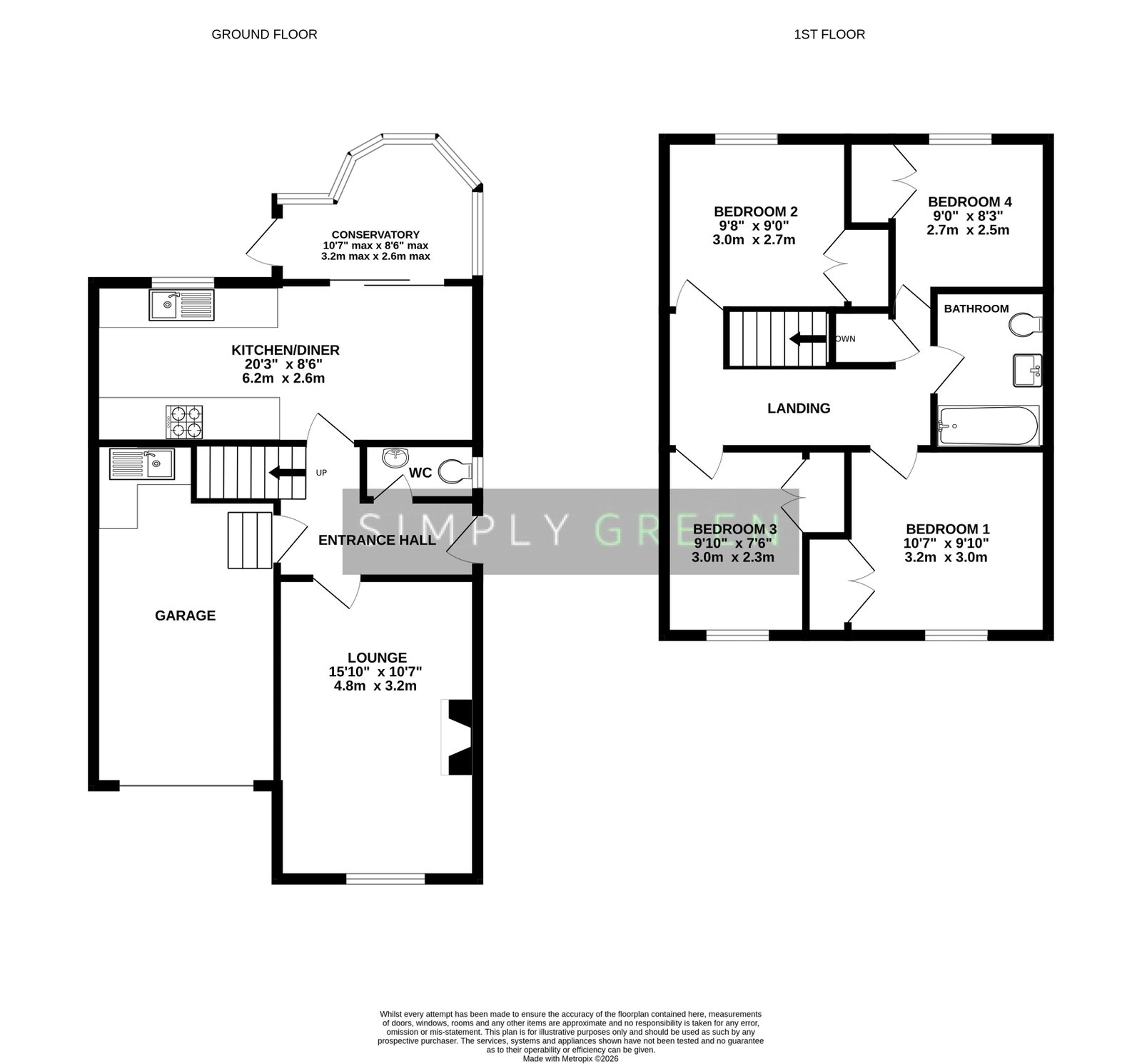 Lawn Drive, Newton Abbot floorplan