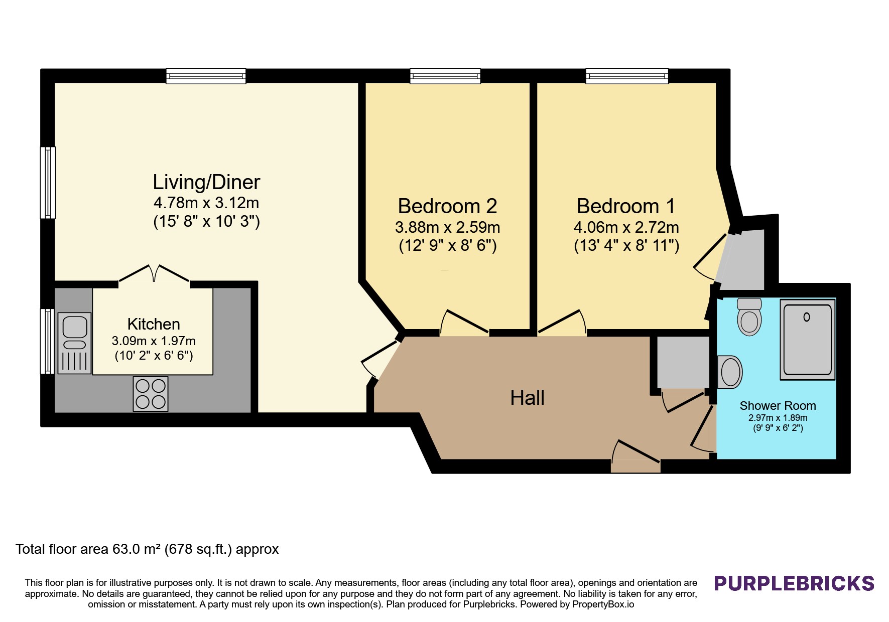Apartment 24/Fleur De Lis, Middlemarsh Street, Dorchester floorplan