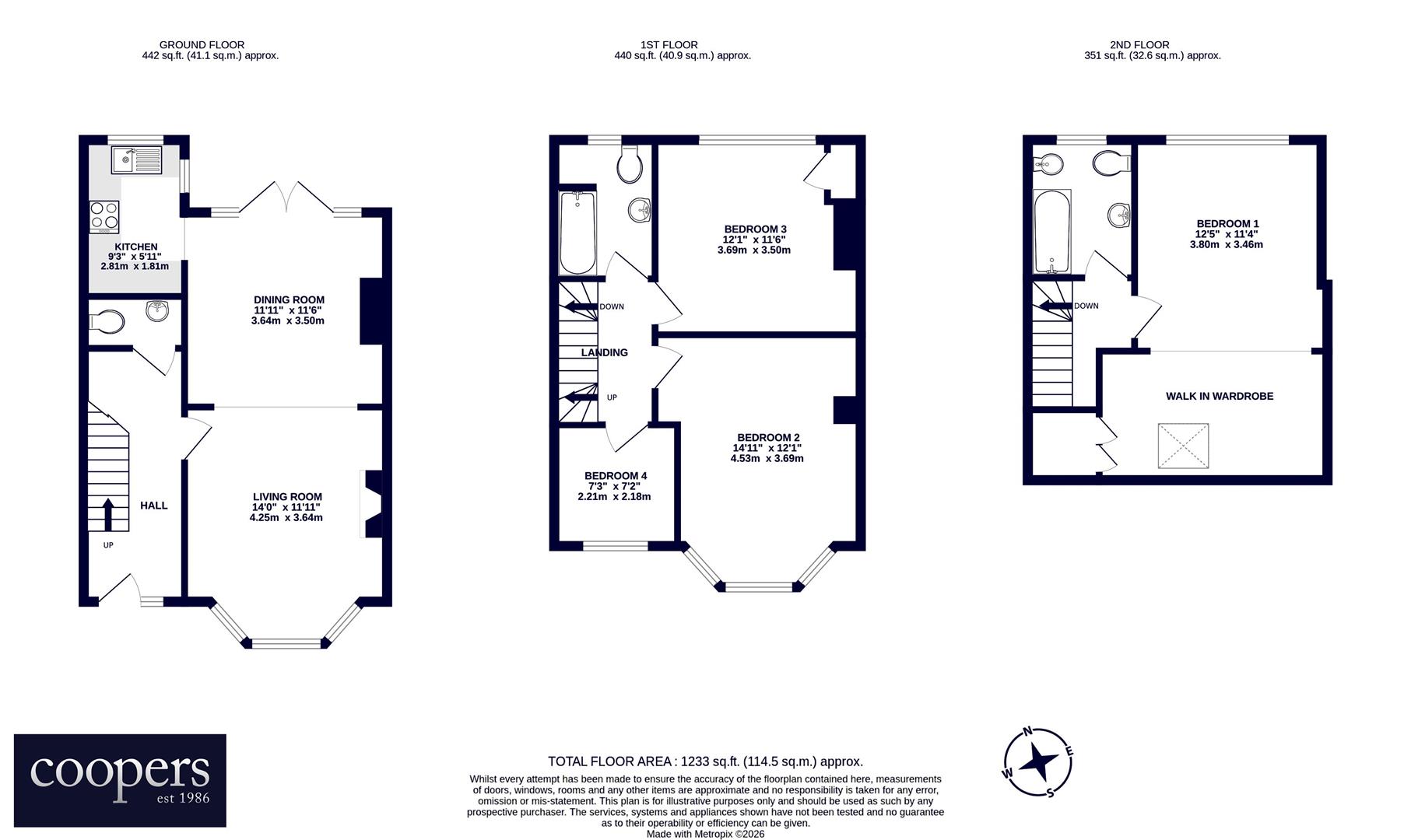 99, Granville Road, Hillingdon floorplan