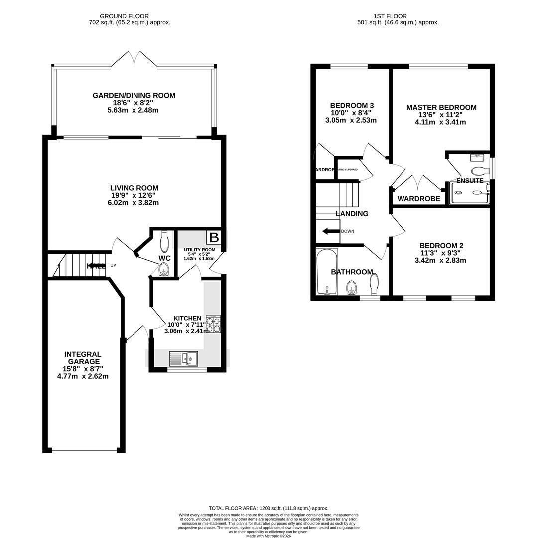 21, Stocken Close, Hucclecote floorplan