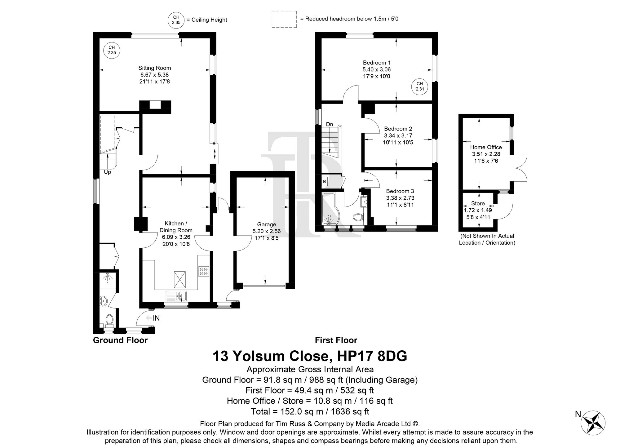 13 Yolsum Close, Buckinghamshire floorplan