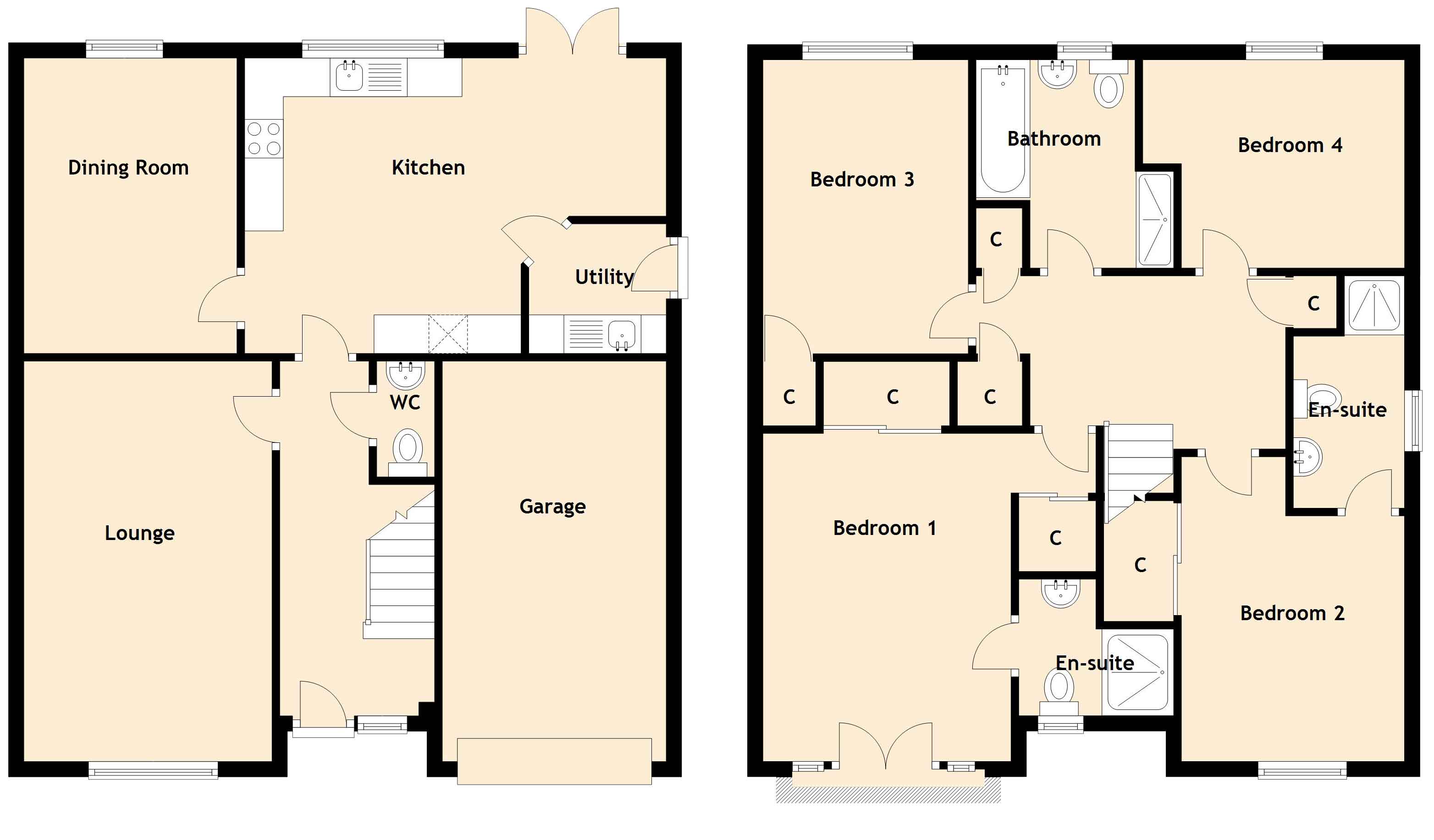 4 Bedrooms Detached house for sale in Easter Langside Drive, Dalkeith, Midlothian EH22