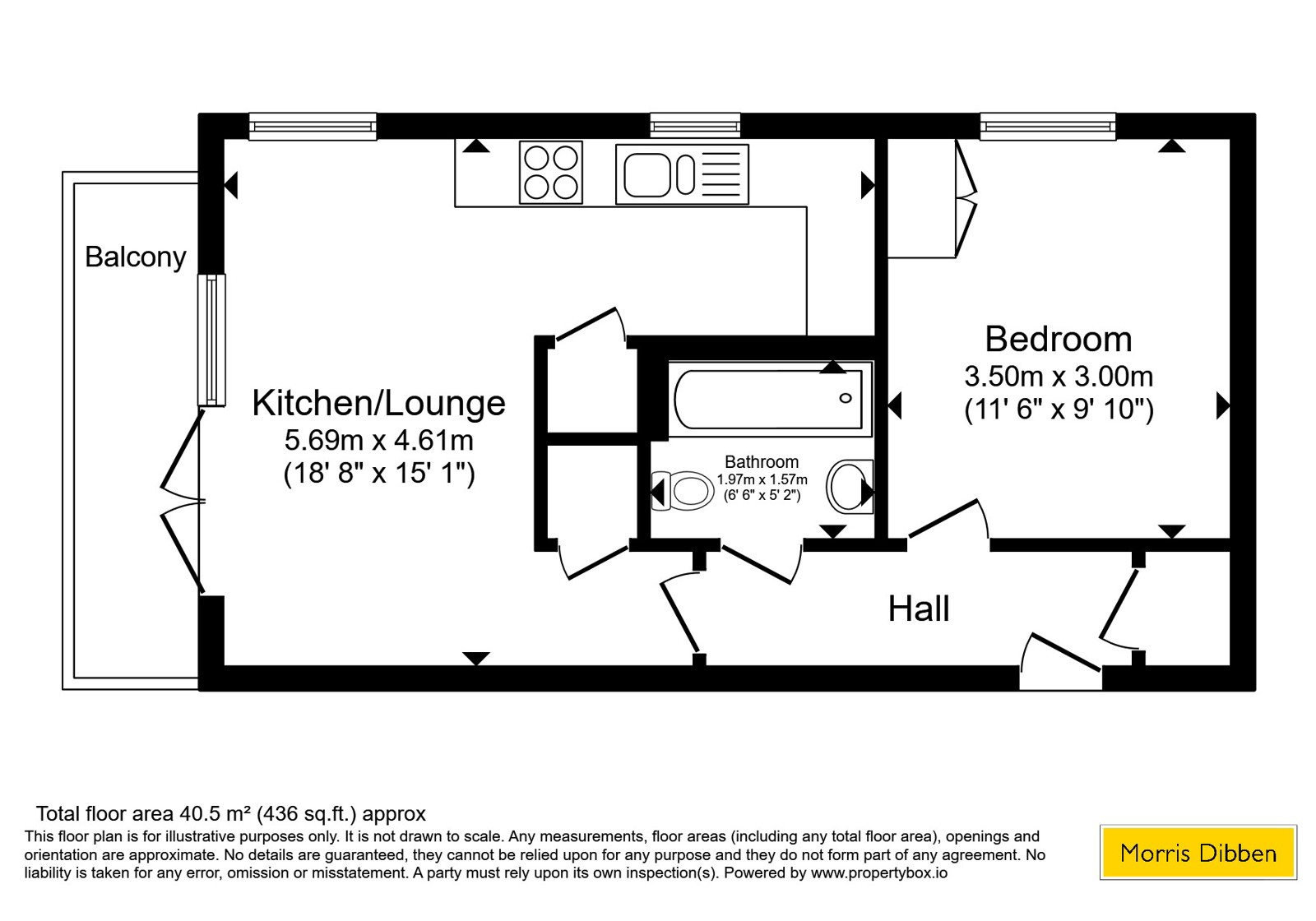 Flat 8, 6, Archers Road, Hampshire floorplan