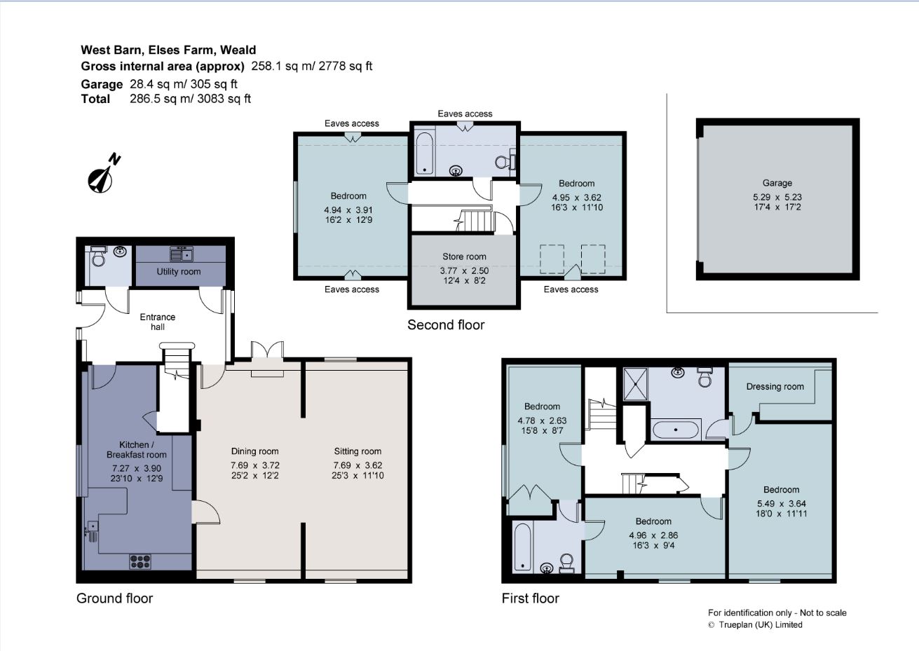 5 bed semidetached house for sale in Elses Farm, Morleys Road, Weald