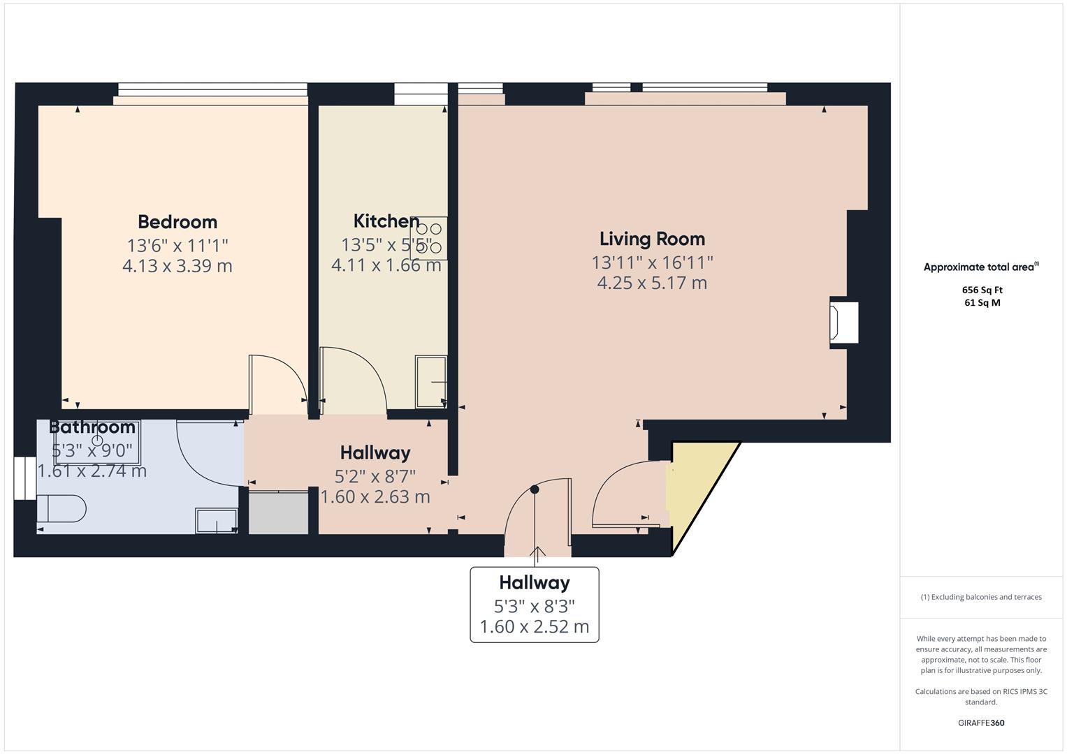 Flat 10, 26, Brunswick Square, Hove floorplan