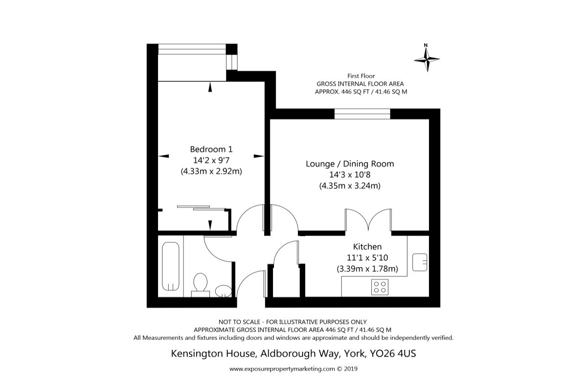 1 Bedrooms Flat for sale in Aldborough Way, York YO26